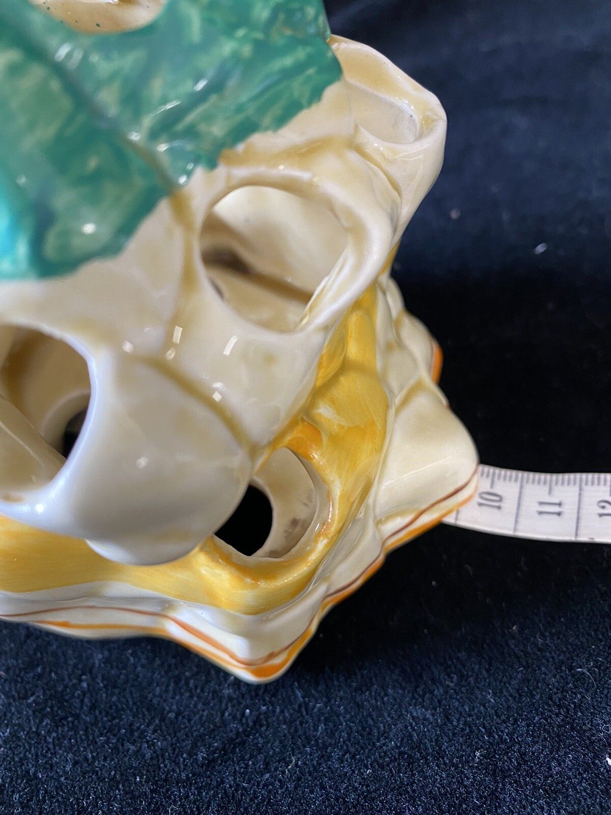 76.0 Clarice Cliff Collectable Fantastque Flower Frog Stem Vase Newport Pottery photo