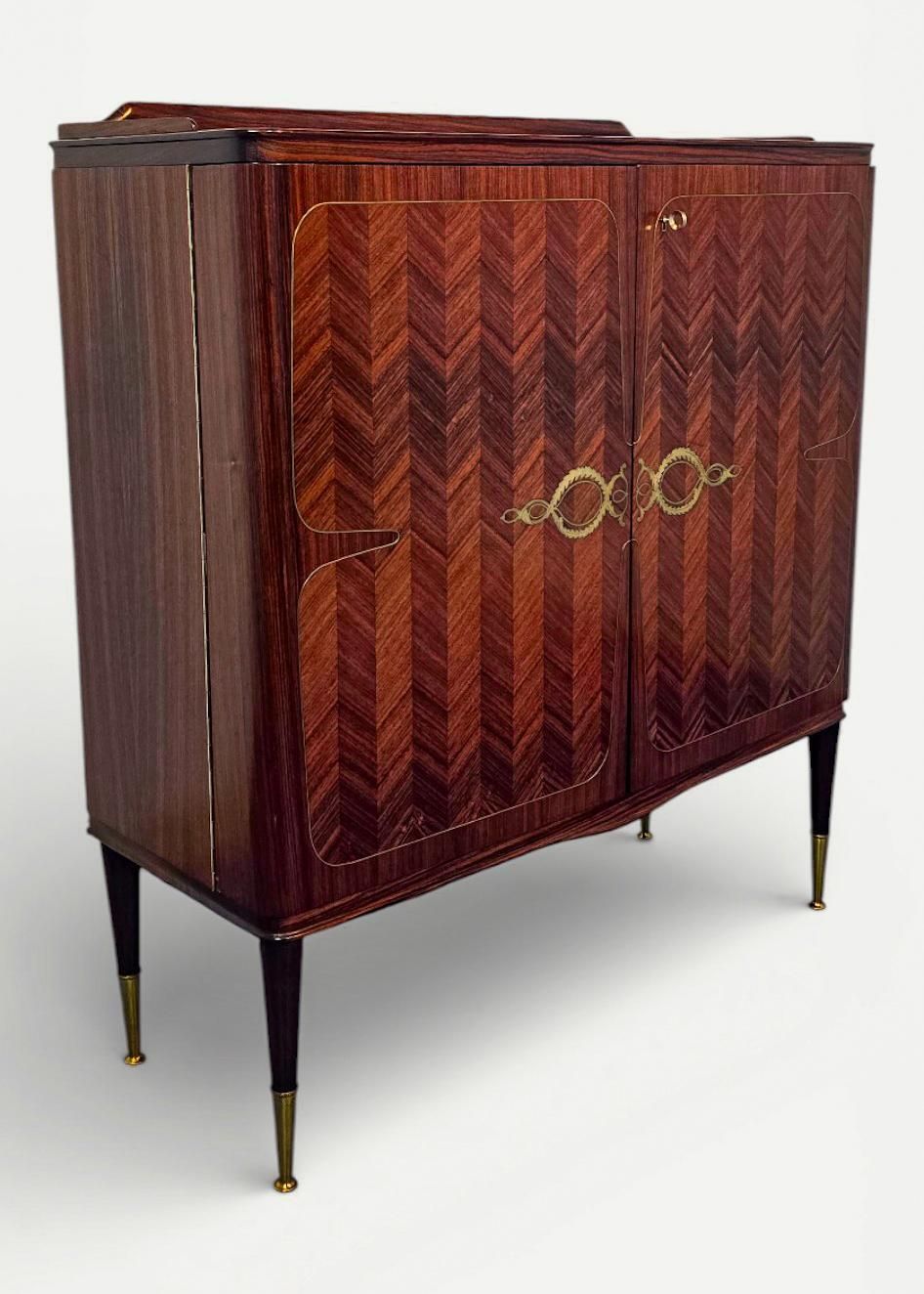 Italian Mid Century Sideboard Or Cabinet Bar Attributed To Paolo Buffa, 1950s photo 8131.0