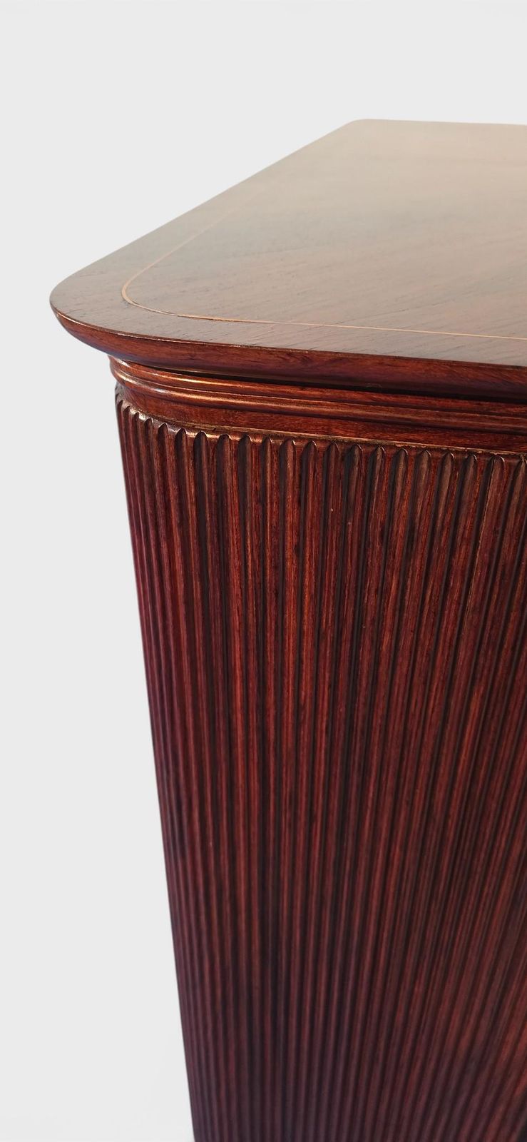 6988.0 Italian Mid Century Sideboard Or Cabinet Bar With "Grissinato " Design photo