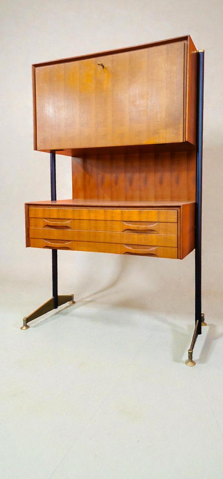 Italian Midcentury Sideboard Or Cabinet Bar Ignazio Gardella Style, 1958 photo vinterior