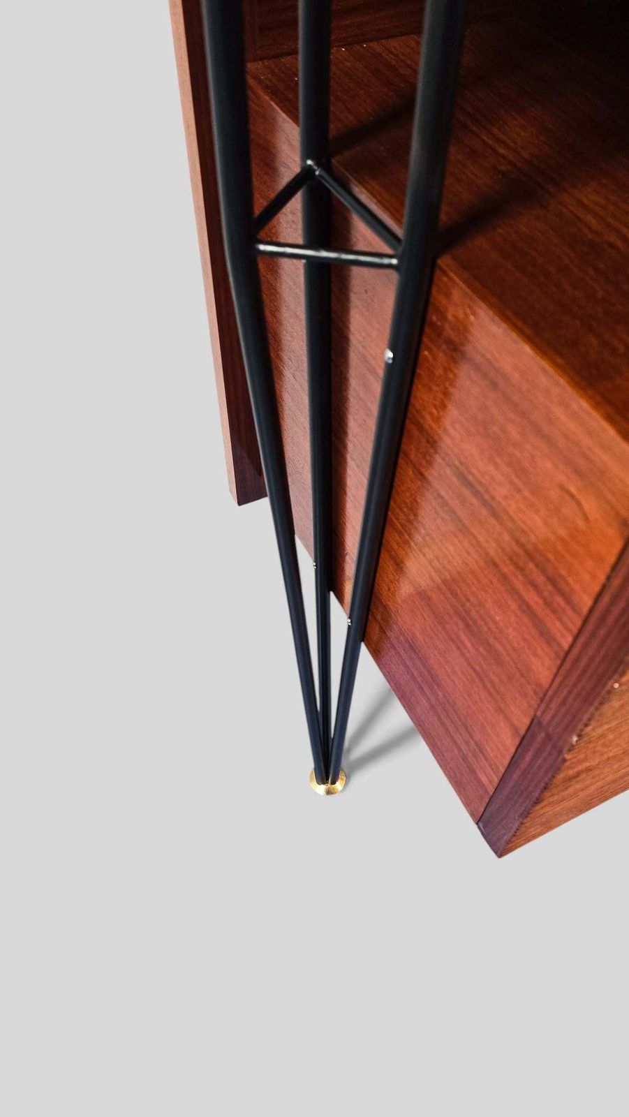 photo vinterior Italian Mid Century Wall Unit Bookcase With Cabinet Bar, 1960s