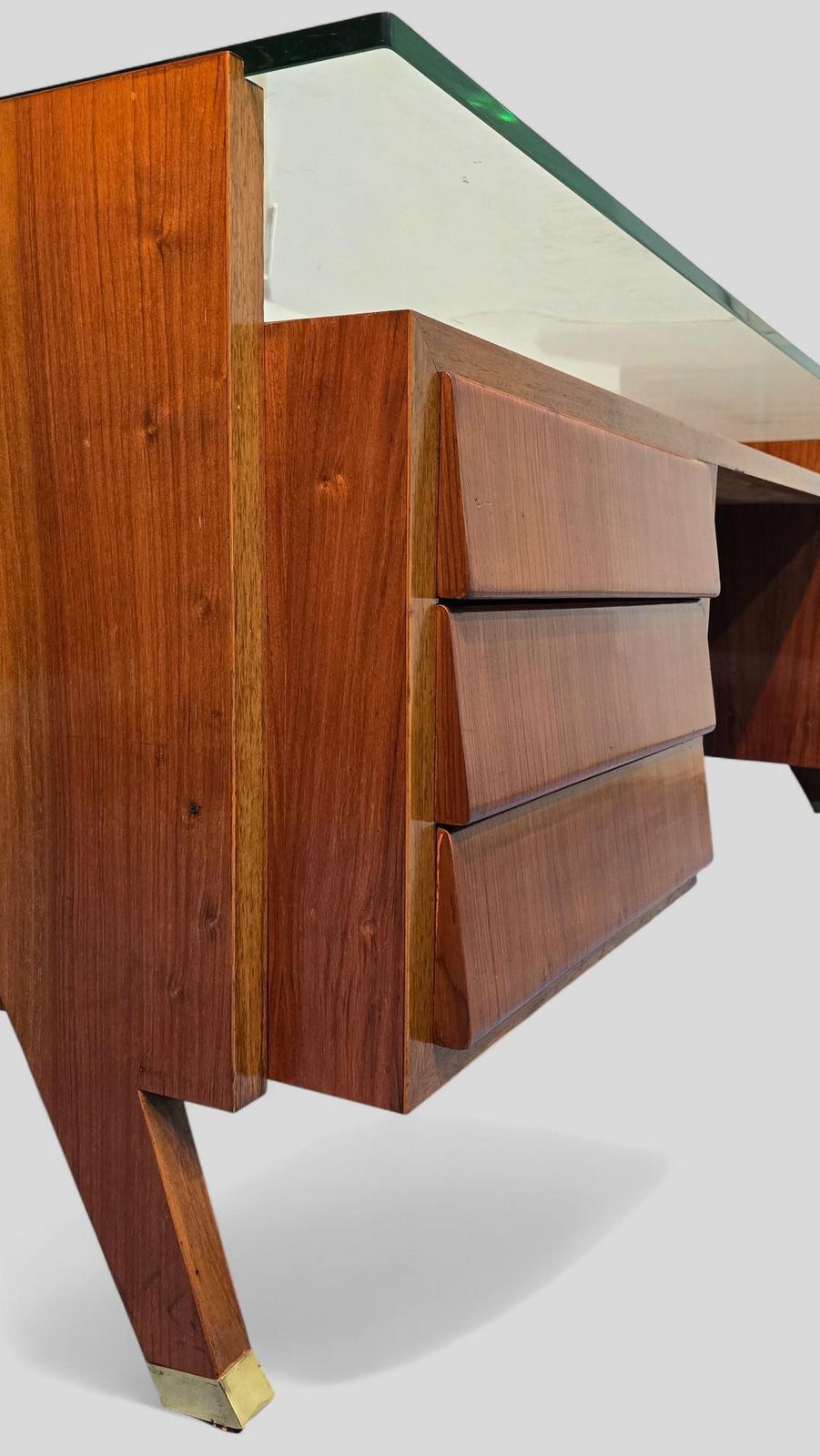 photo buy Italian Midcentury Presidential Executive Table Desk Designed By Vittorio Dassi