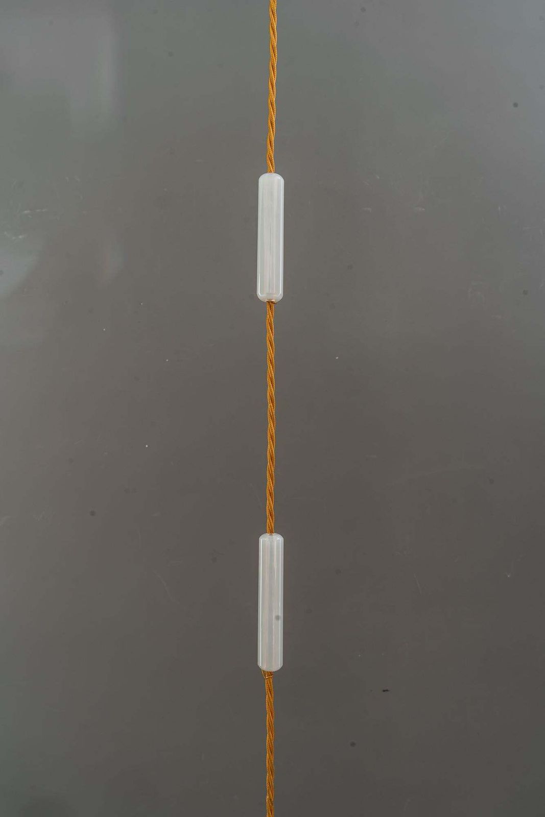 2 Koloman Moser Attributed To Bakalowits & Söhne Pendants With Loetz Glass Shade photo for sale