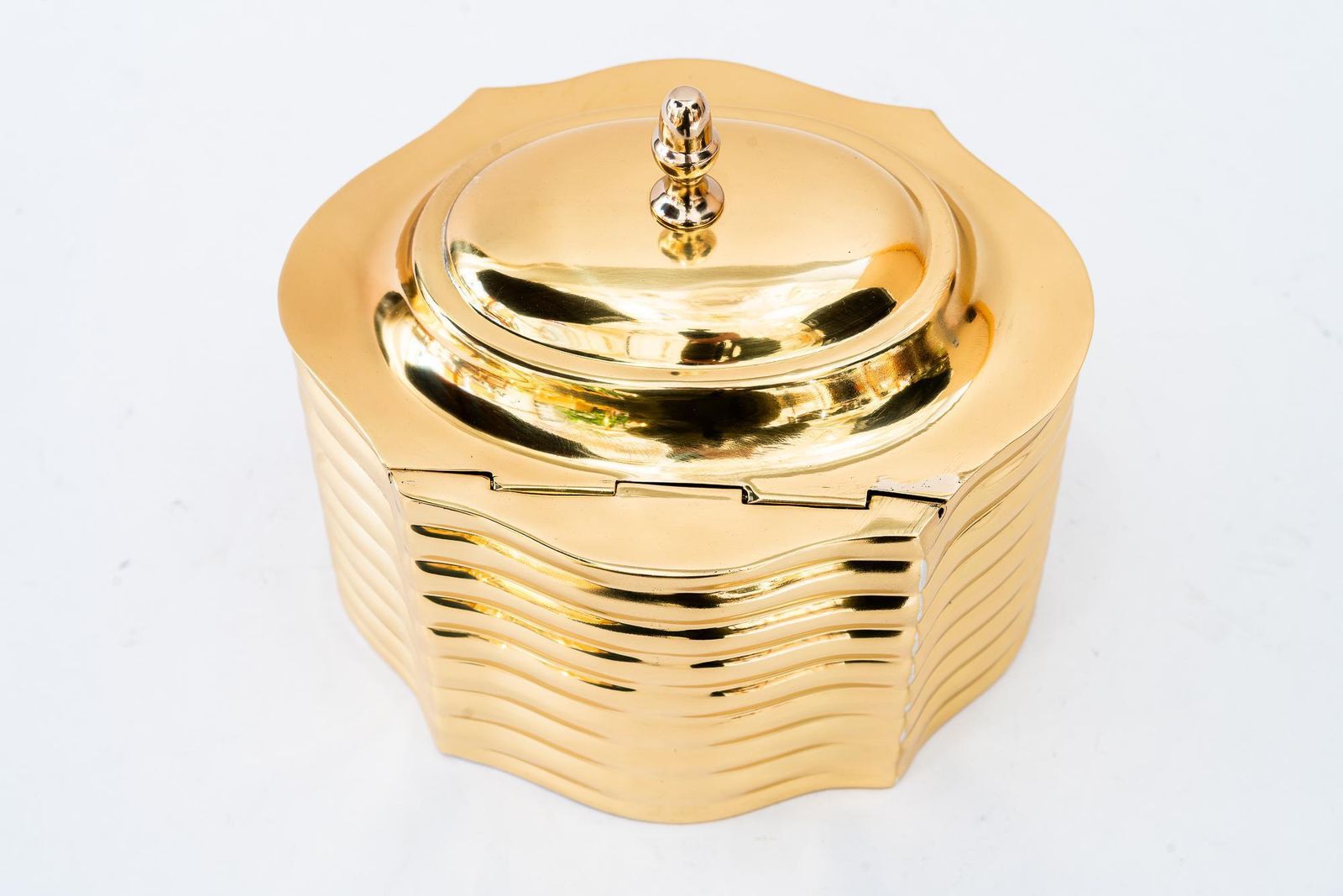 photo furniture Art Deco Brass Jewelry Box Around 1920s
