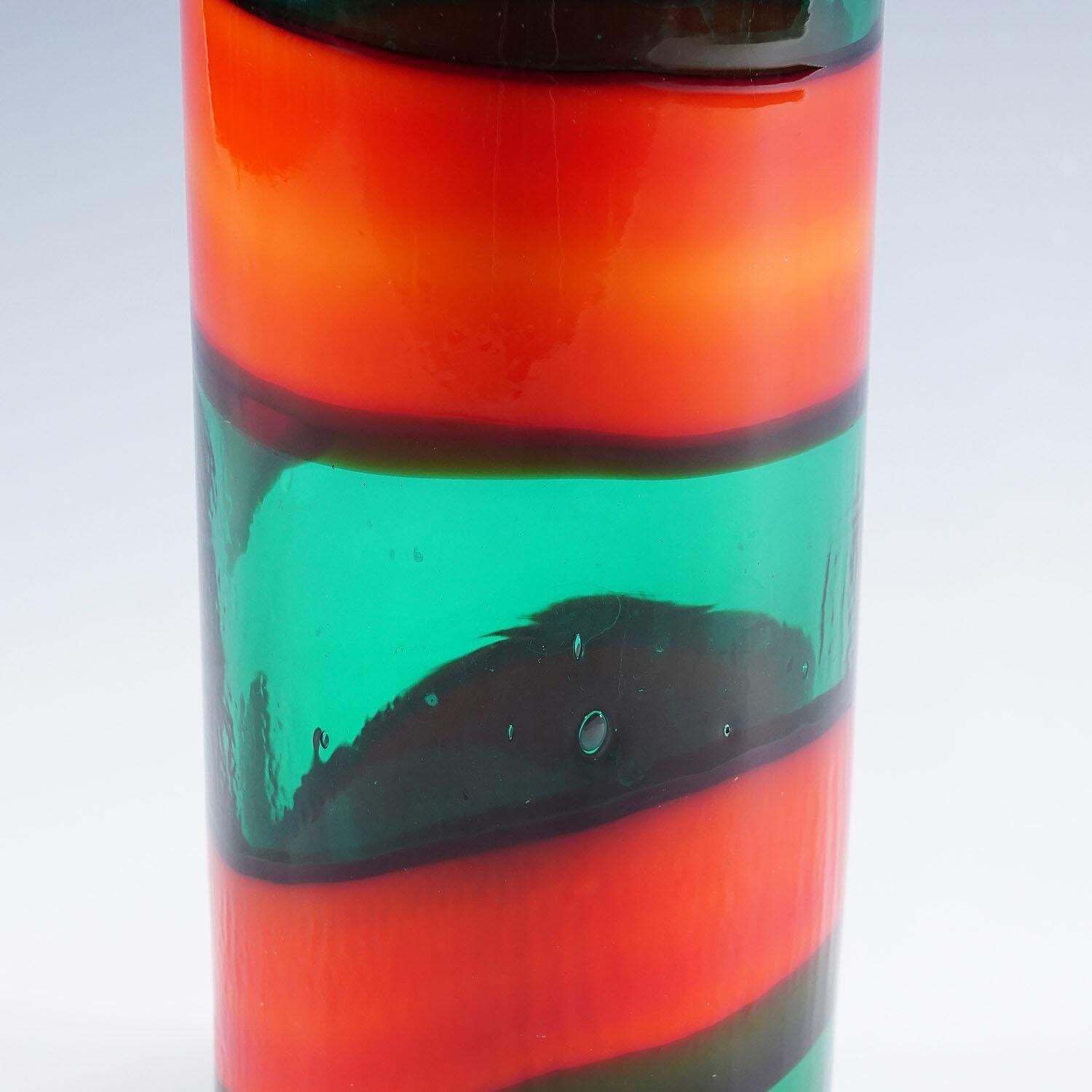 Vase 'A Fasce' By Fulvio Bianconi For Venini, Venice Murano 1950s photo 2504.0