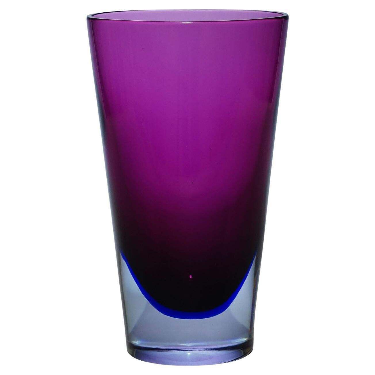 Rare Art Glass Vase By Flavio Poli For Seguso Vetri D'arte