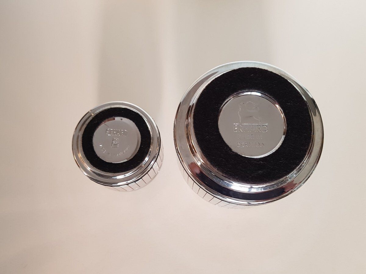 Art Deco Chrome Smoking Set From Erhard & Söhne, 1960s, Set Of 2 photo furniture