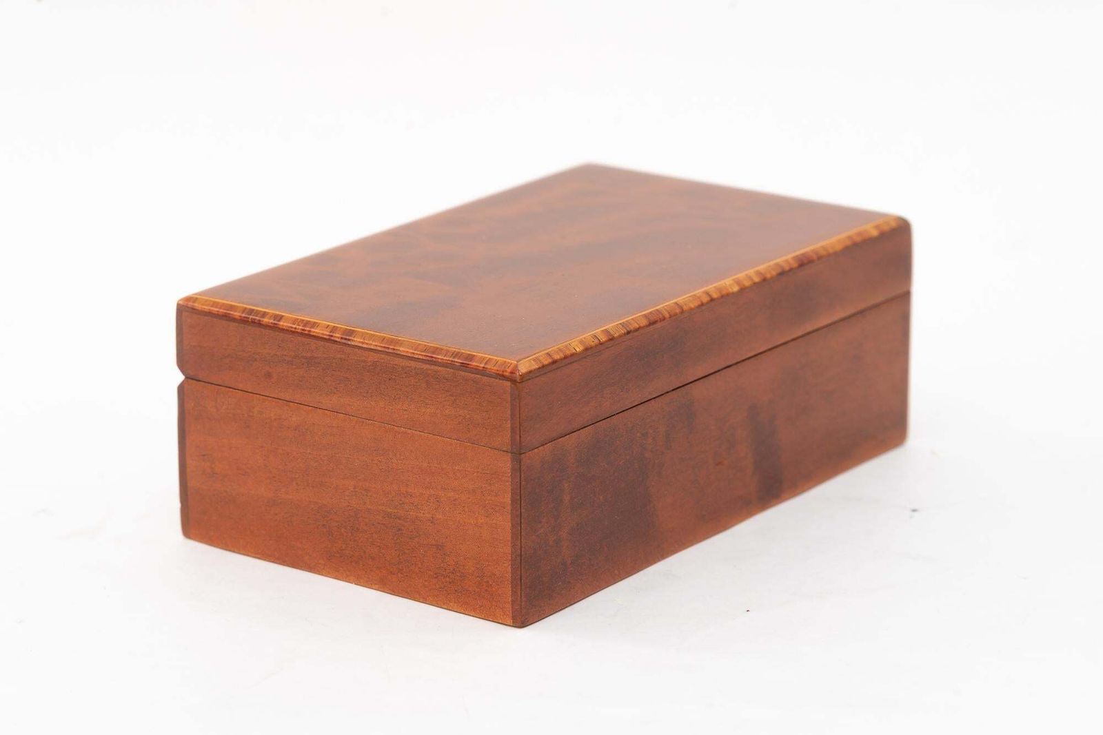 Art Deco Nut Veneer Jewelry Boxes With Inlay On The Edge Vienna Around 1920s photo Home Decor