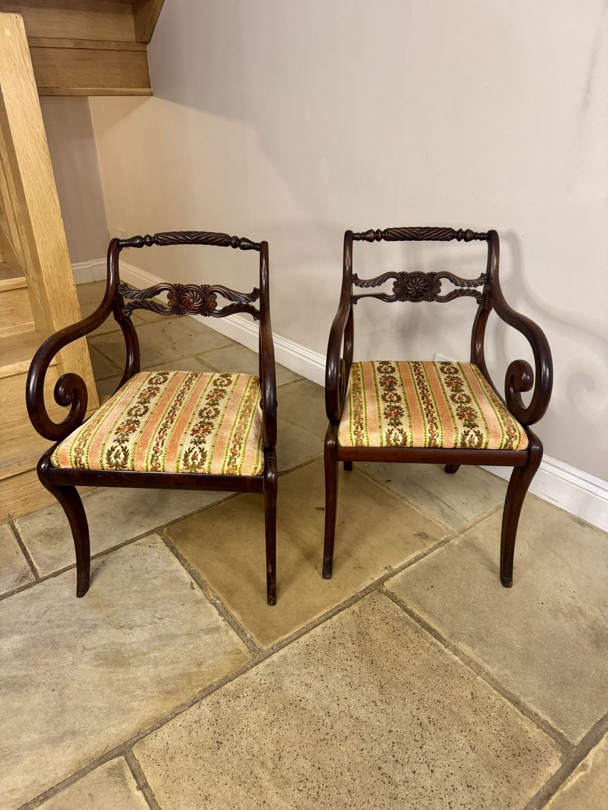 Superb Quality Antique Regency Set Of Six Dining Chairs photo Furniture