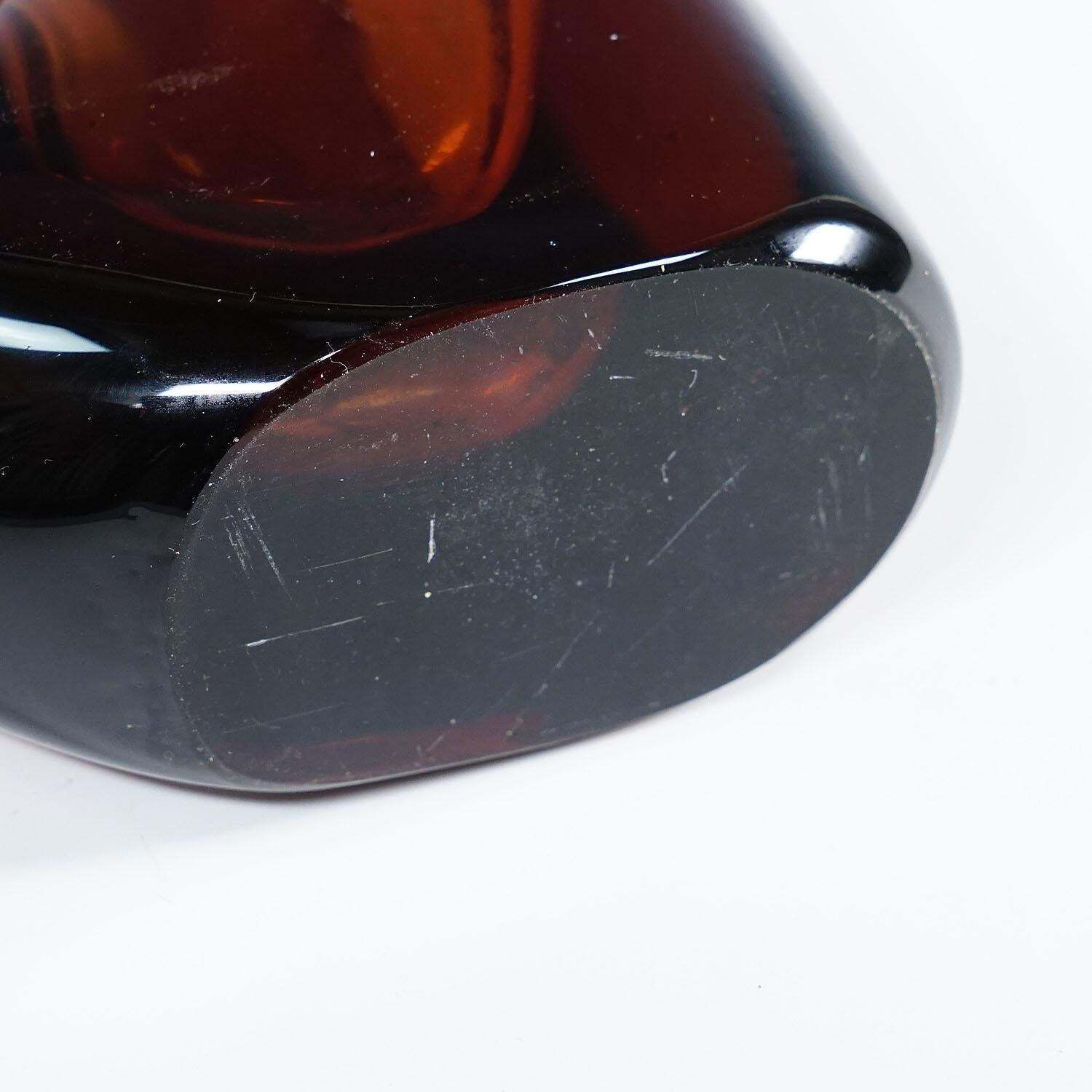 Vintage Murano Glass Vase Anse Volanti By A.Ve.M. 1950s photo vinterior