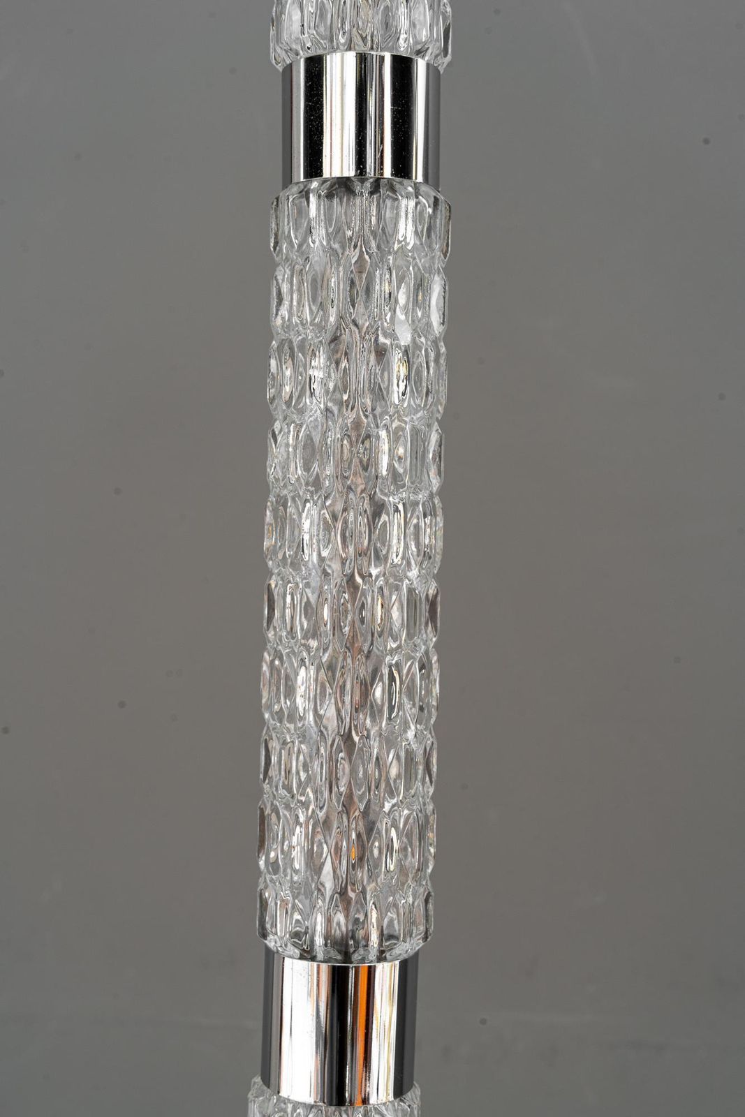 Richard Essig Floor Lamp With Fabric Shade Germany Around 1970s photo vinterior