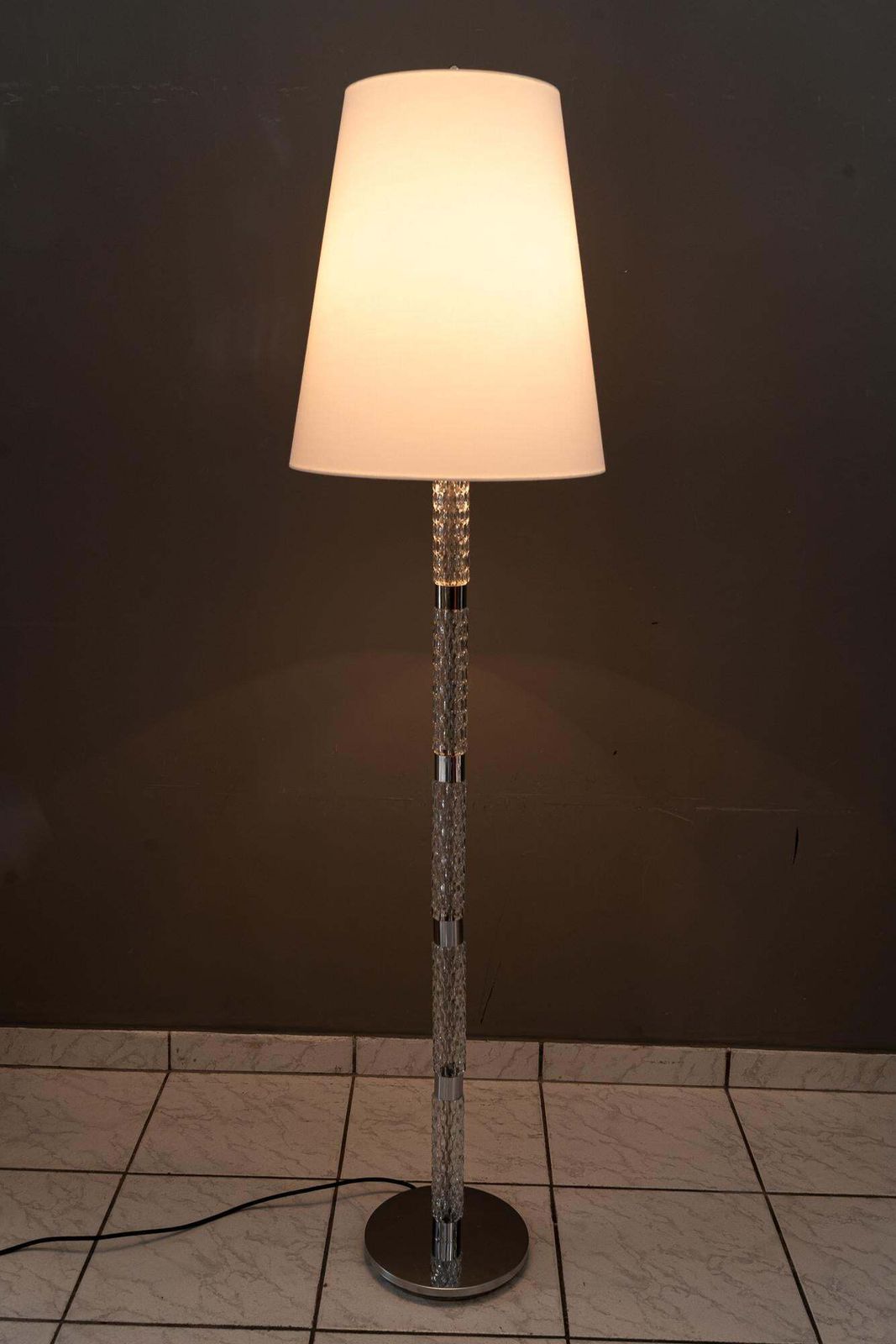 photo buy Richard Essig Floor Lamp With Fabric Shade Germany Around 1970s