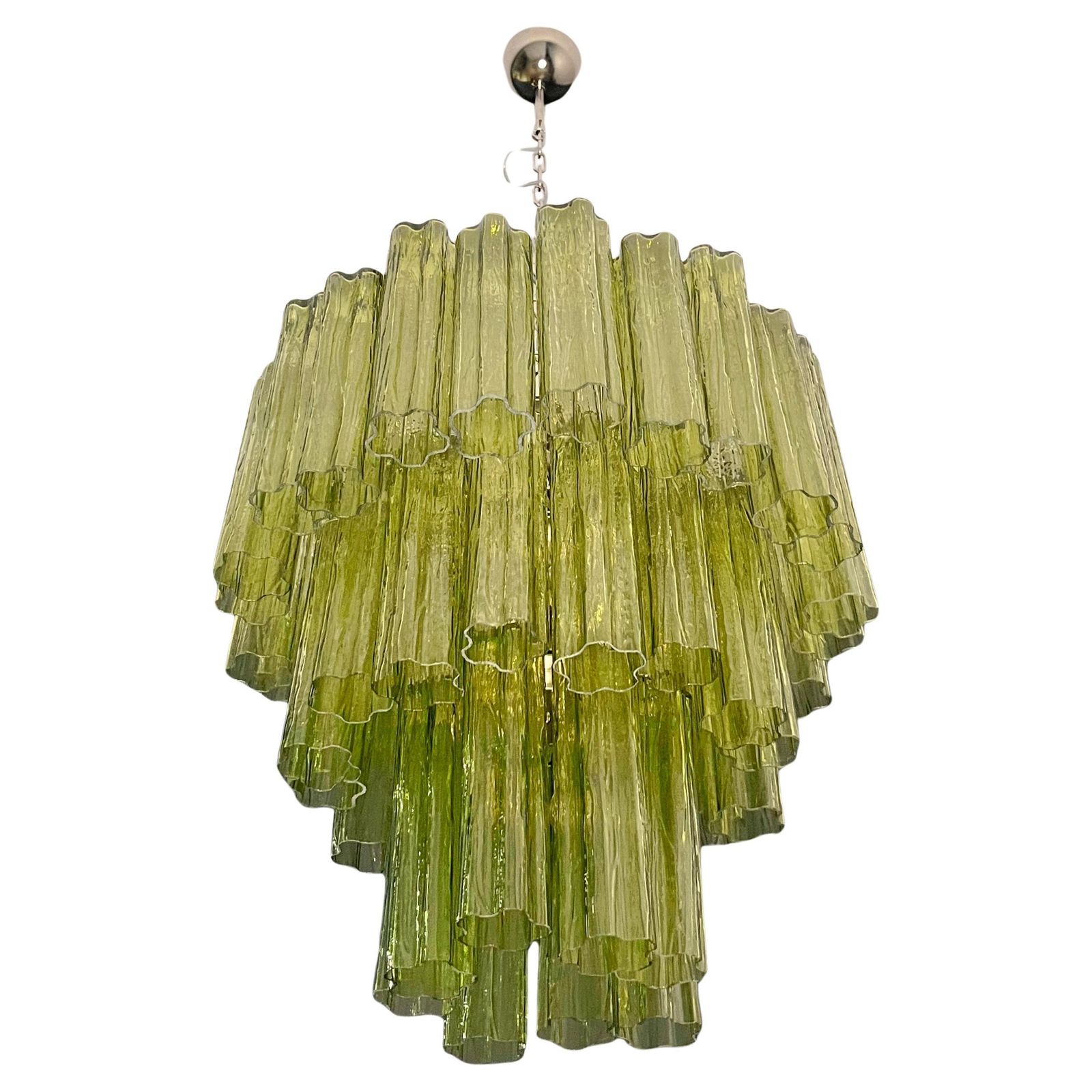 Pair Italian Chandeliers In Murano Glass photo furniture