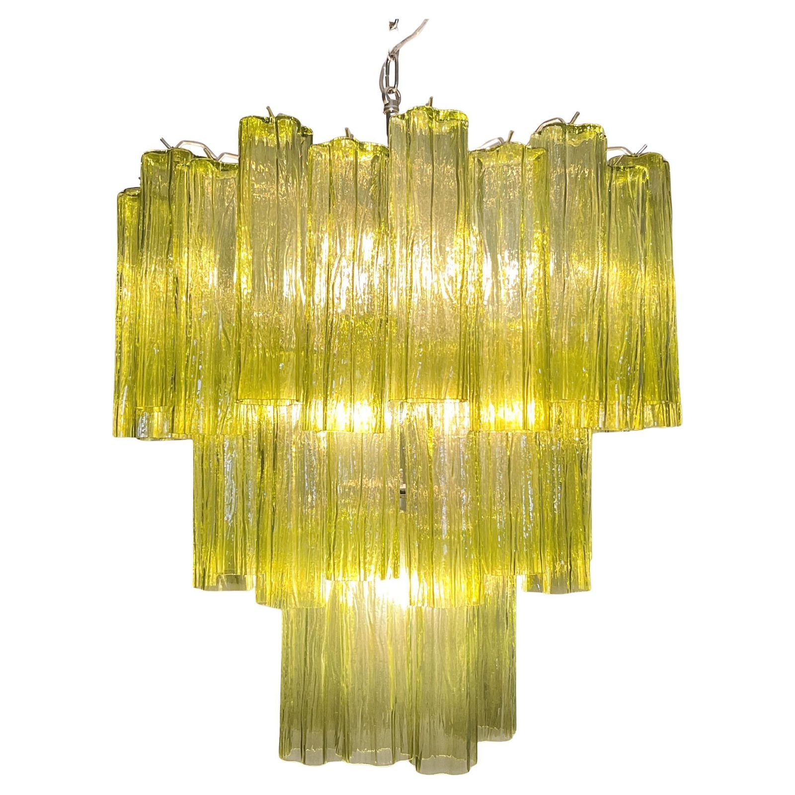 Pair Italian Chandeliers In Murano Glass photo 3124.0