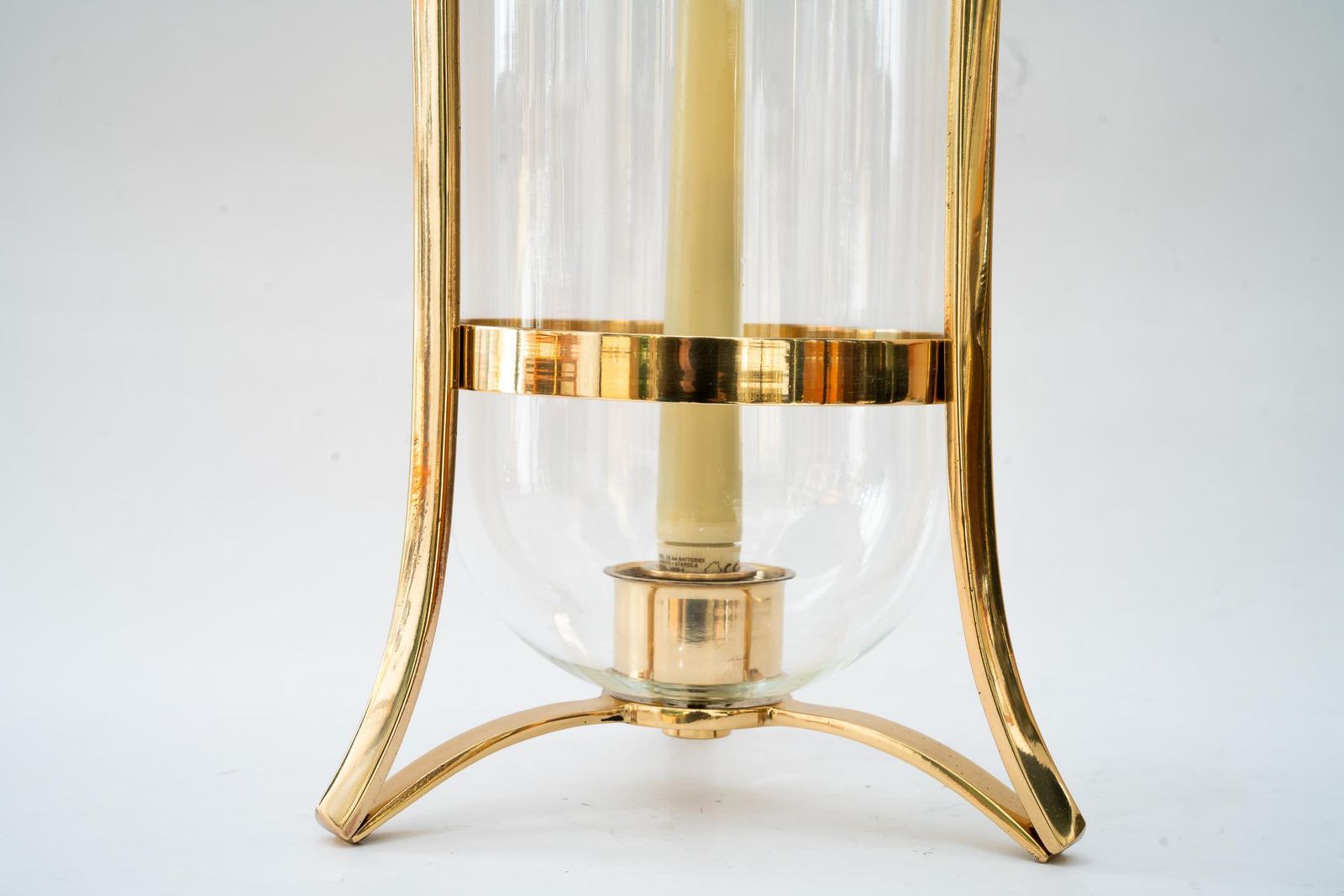 Bronze Balcony Candle Lantern With Glass Vienna Around 1960s photo vinterior