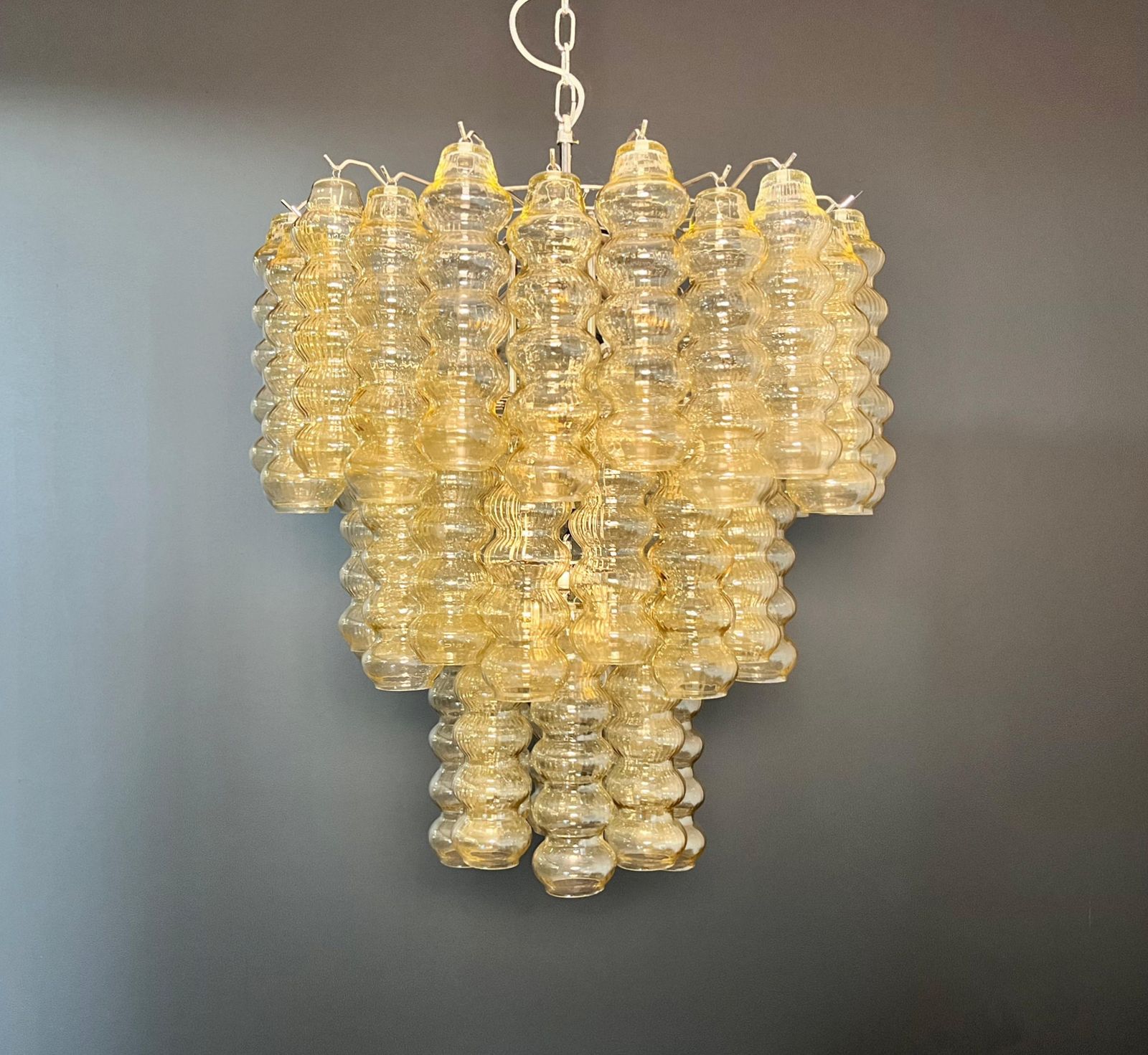 photo vinterior Italian Chandelier In Murano Glass, 1980s