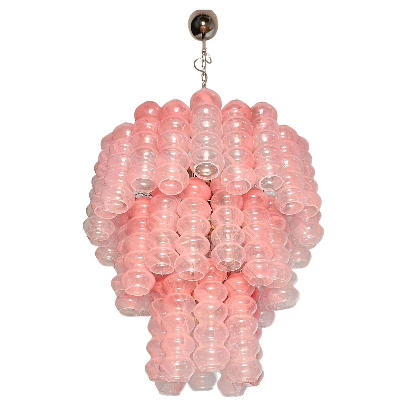 Italian Chandelier In Murano Glass, 1980s photo for sale
