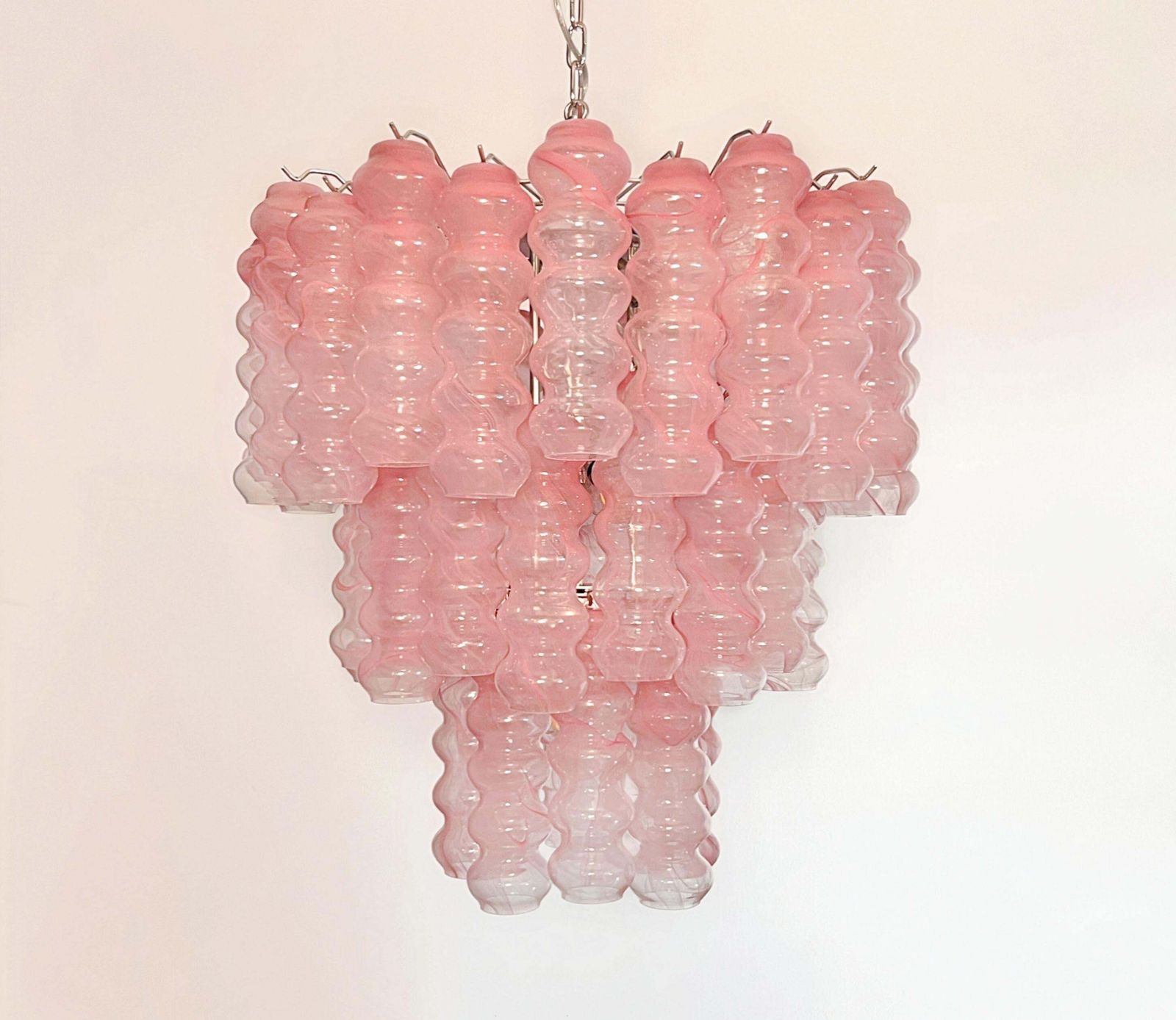 Italian Chandelier In Murano Glass, 1980s photo vintage