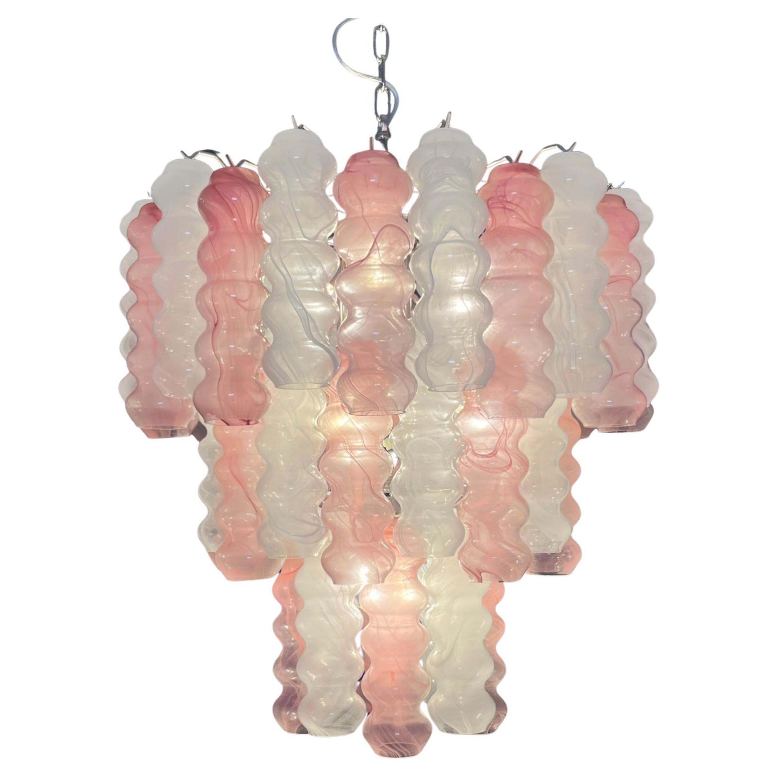 Italian Chandelier In Murano Glass, 1980s photo vinterior