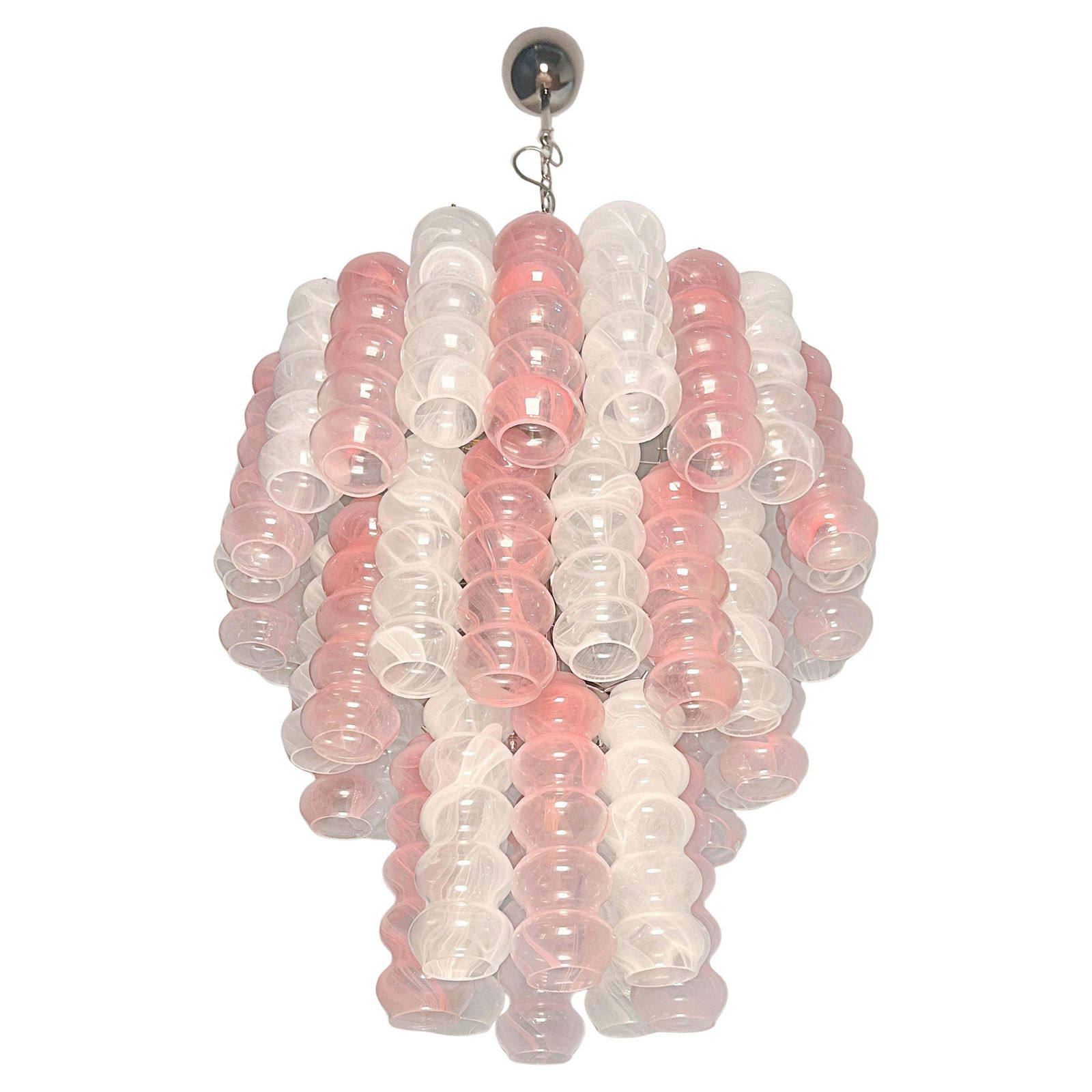 Italian Chandelier In Murano Glass, 1980s photo vintage