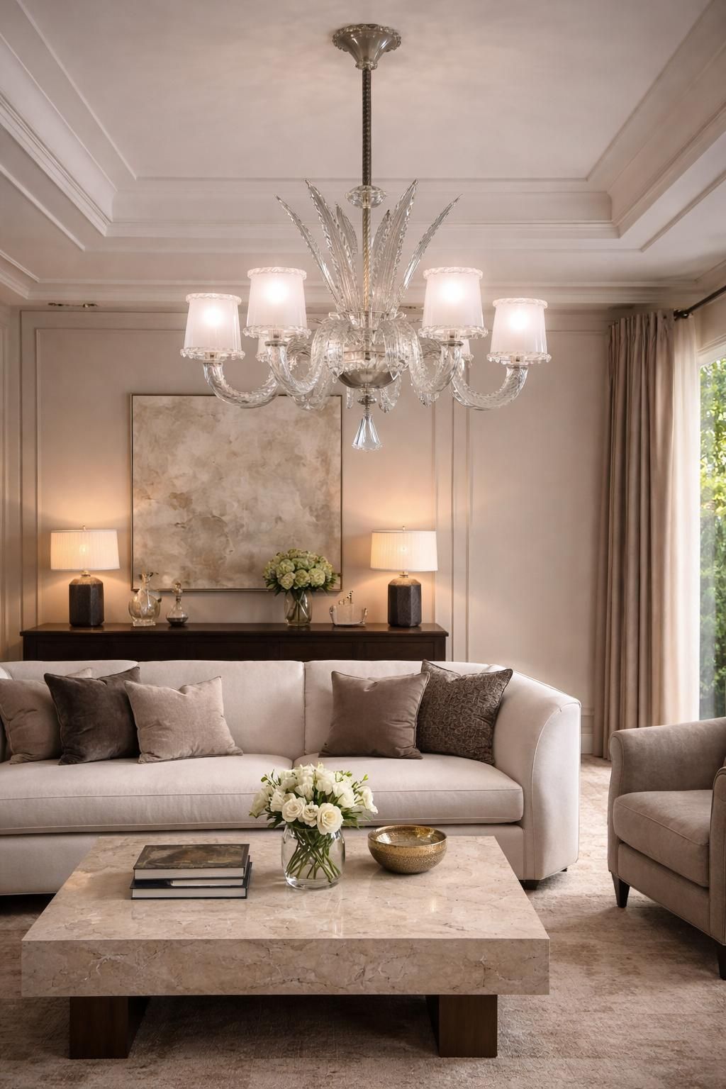 Amazing Chandelier By Barovier & Toso, Murano, 1940s photo furniture