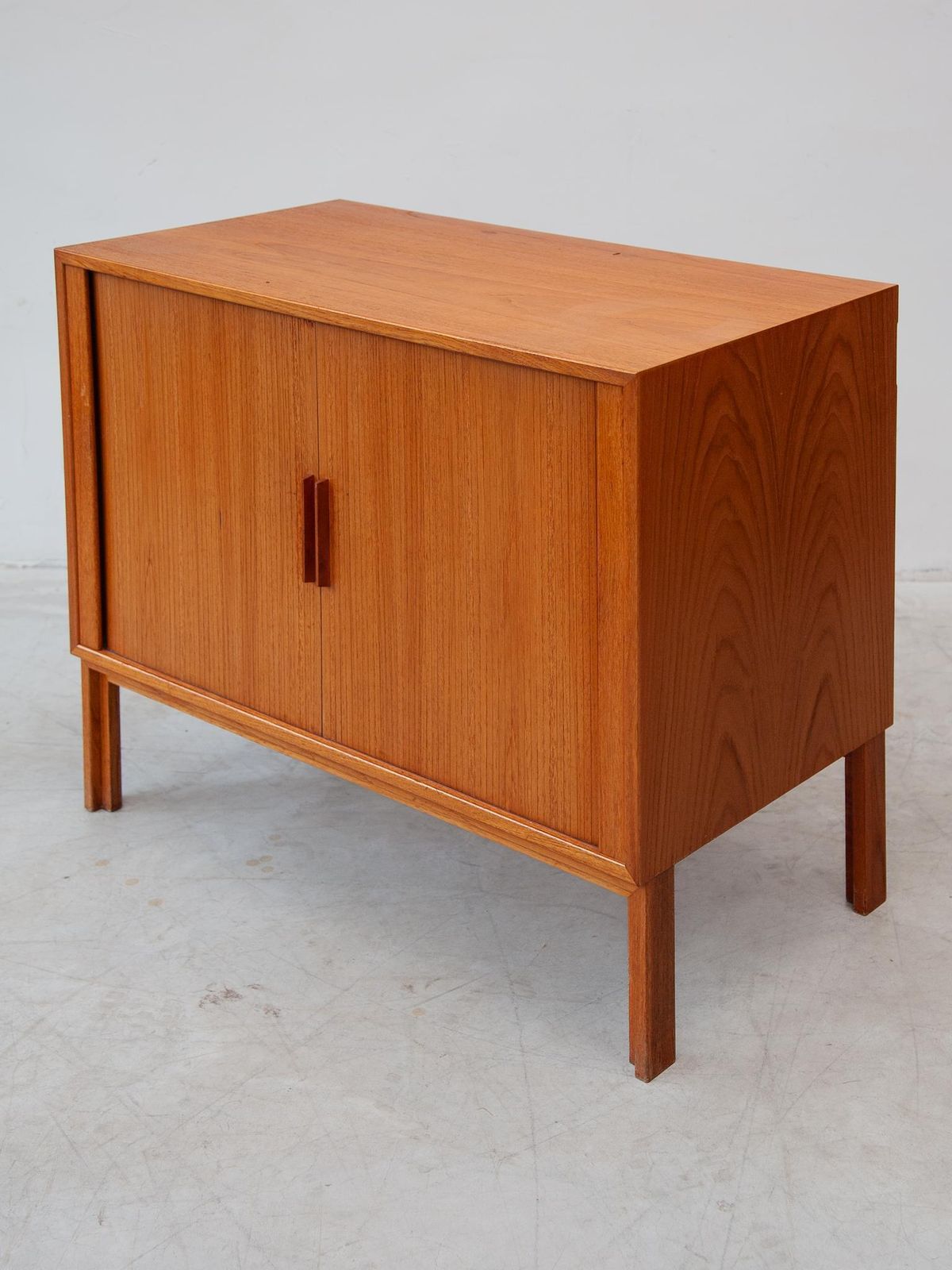 photo for sale Kai Kristiansen Small Sideboard With Tambour Doors, Made In Denmark