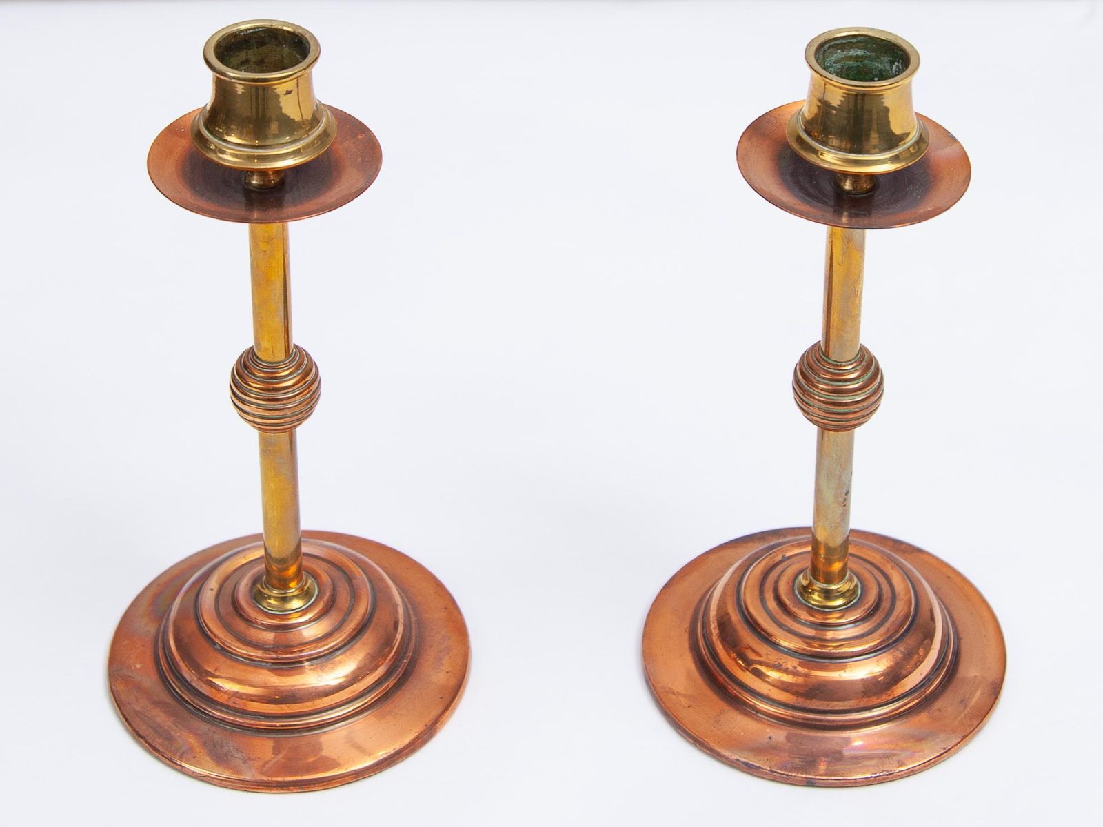 Set Of Two Candlesticks Arts And Crafts, 1900, England photo buy