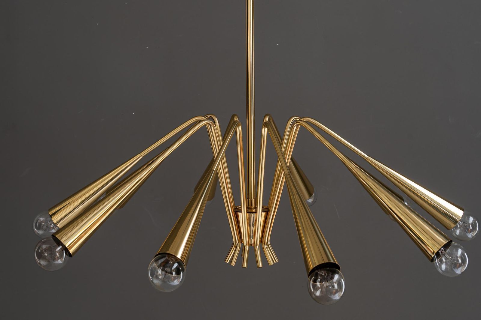 10 Arm Rupert Nikoll Chandelier Around 1960s photo furniture