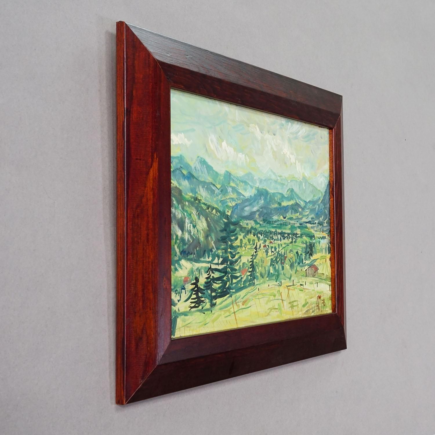 Bad Tölz, Gaißach, 1978 – Oil Painting By Alexander Michael photo furniture