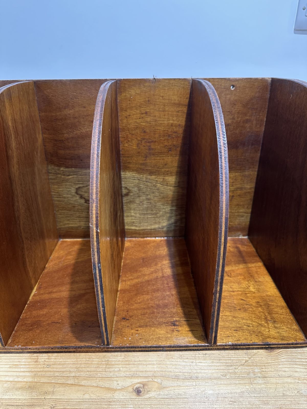 Mid Century Vinyl Storage Wall Unit Vintage Floating Record Lp Holder photo for sale