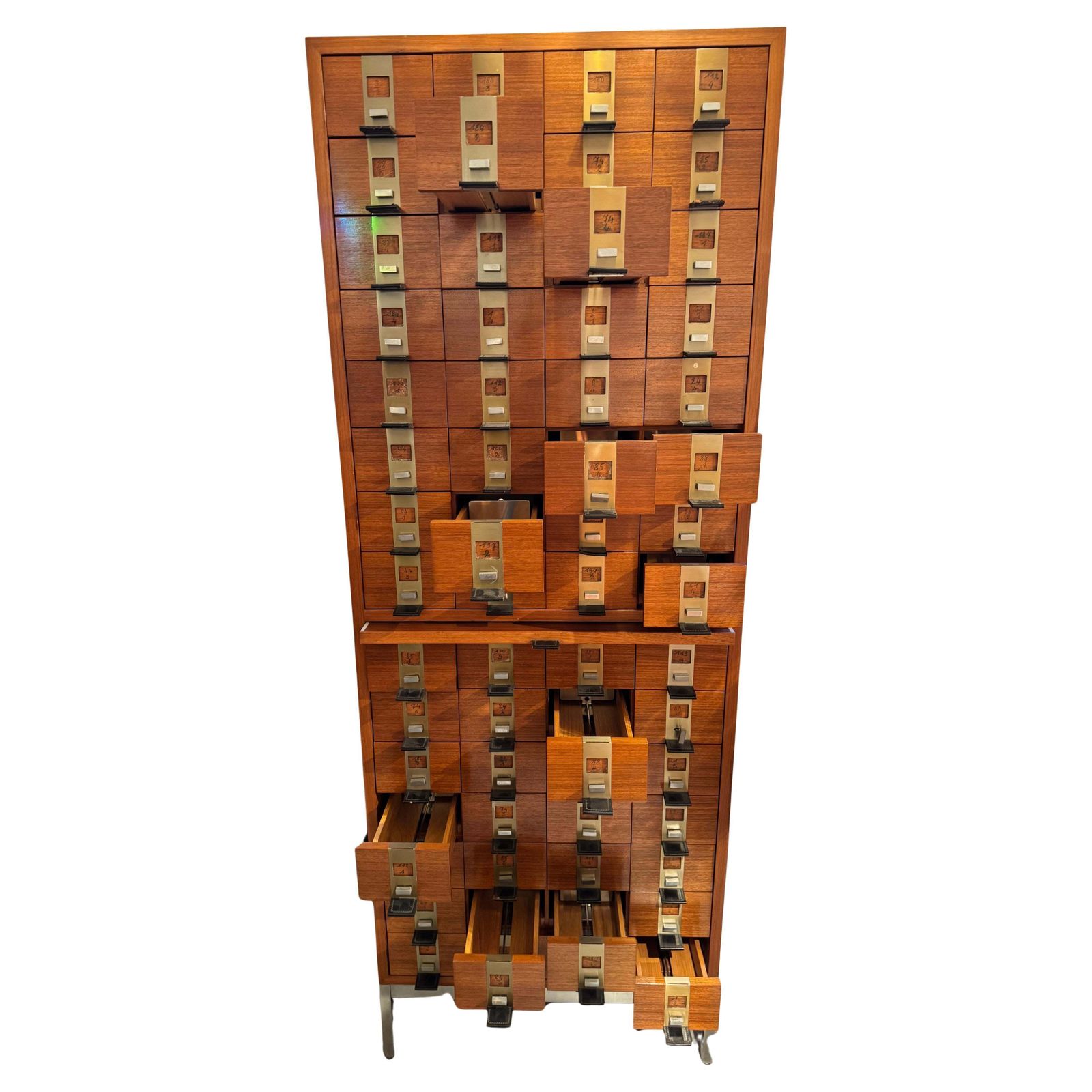 Chest Of 60 Drawers Designed By Philippe Neerman By De Coene And Knoll, 1958 photo vintage