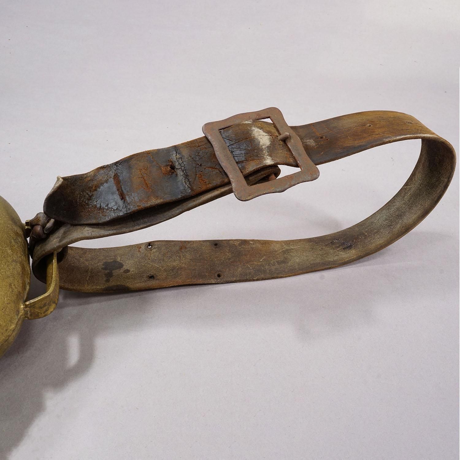 Antique Handforged Cattle Bell Made In Switzerland Ca. 1900s photo for sale