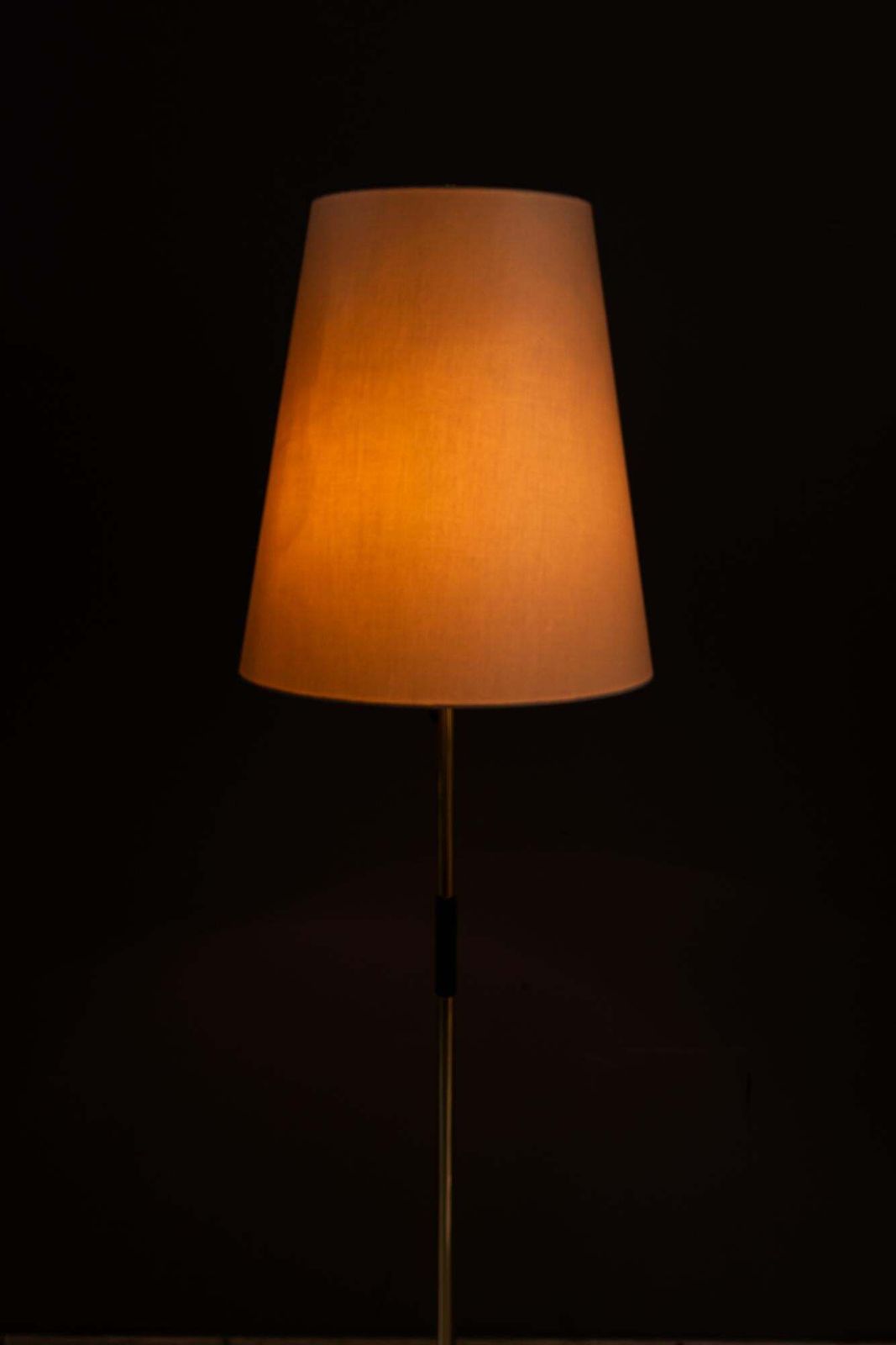 photo vintage Rupert Nikoll Floor Lamp With Fabric Shade Vienna Around 1950s
