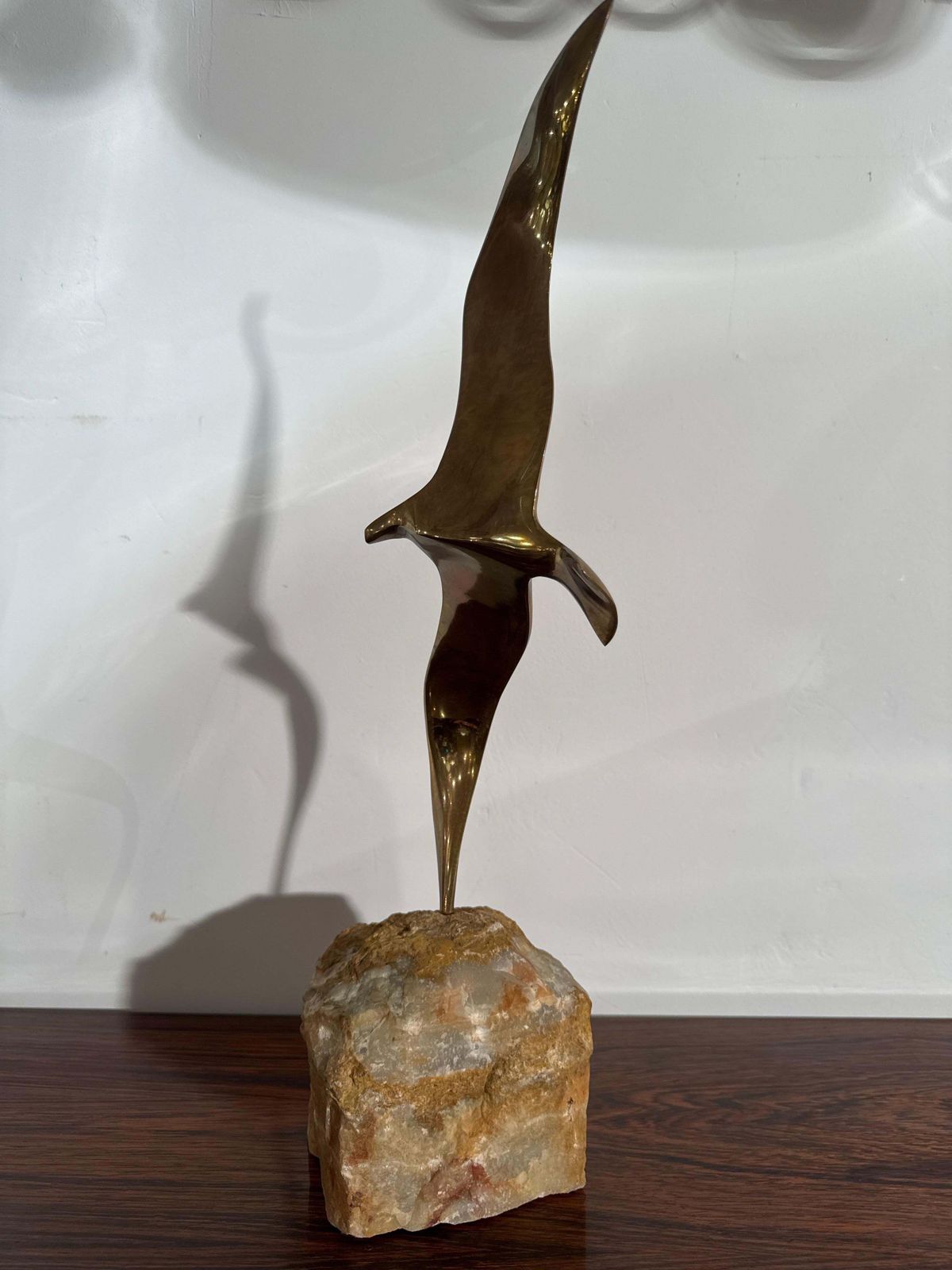 Flying Bird Sculpture By Curtis Jeré, 1970s photo buy