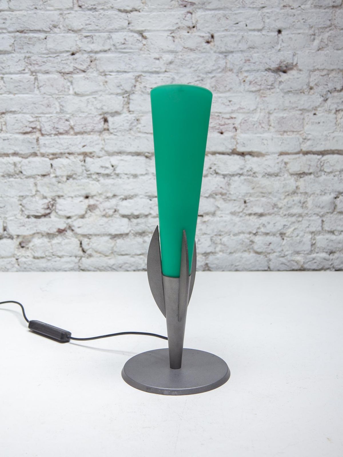 Murano Glass Green Table Lamp Designed By Vetri Vintage 1980s Murano photo furniture