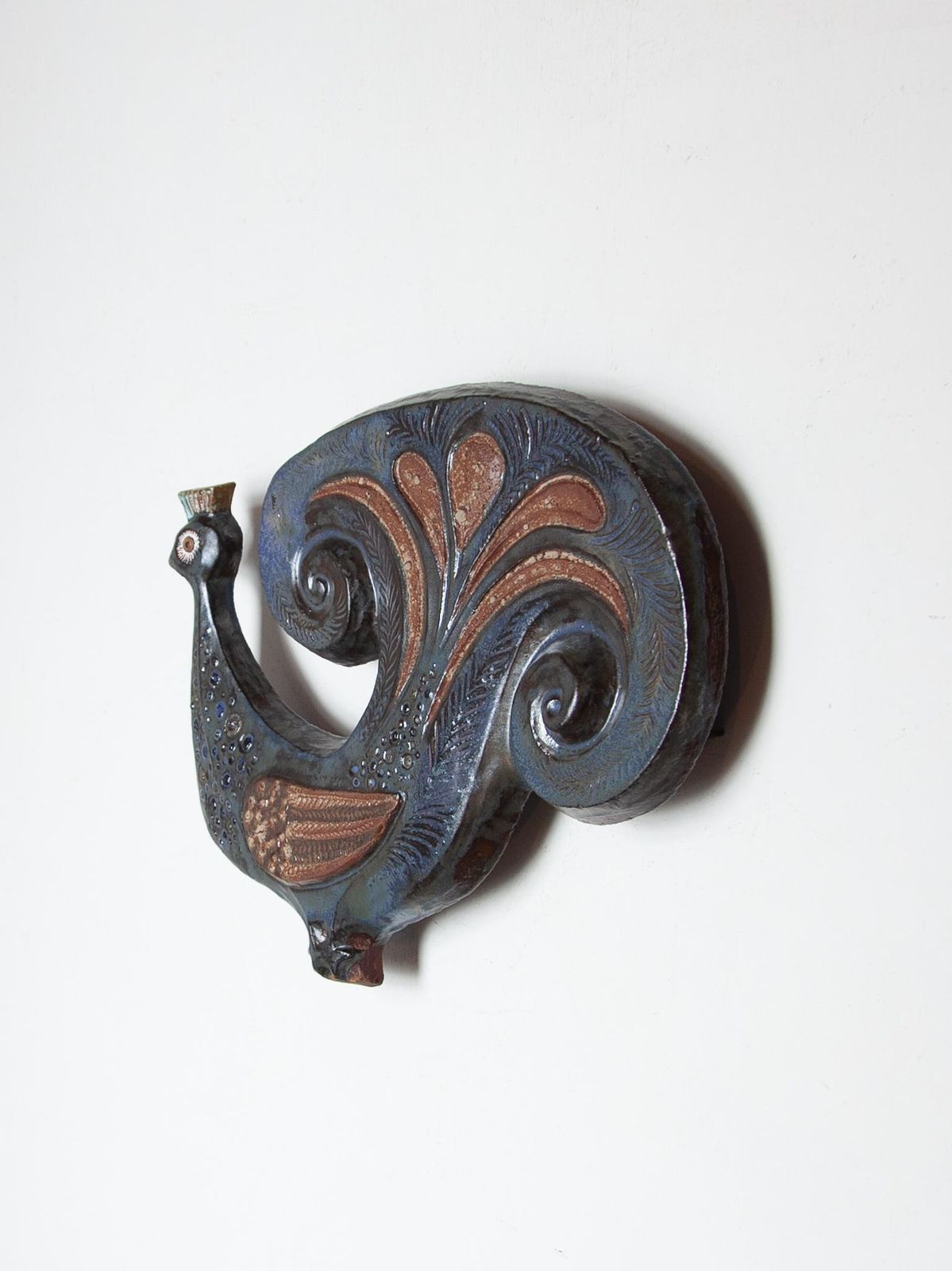 Large Ceramic Peacock Designed By Elie Van Damme, 1960s, Belgium photo furniture