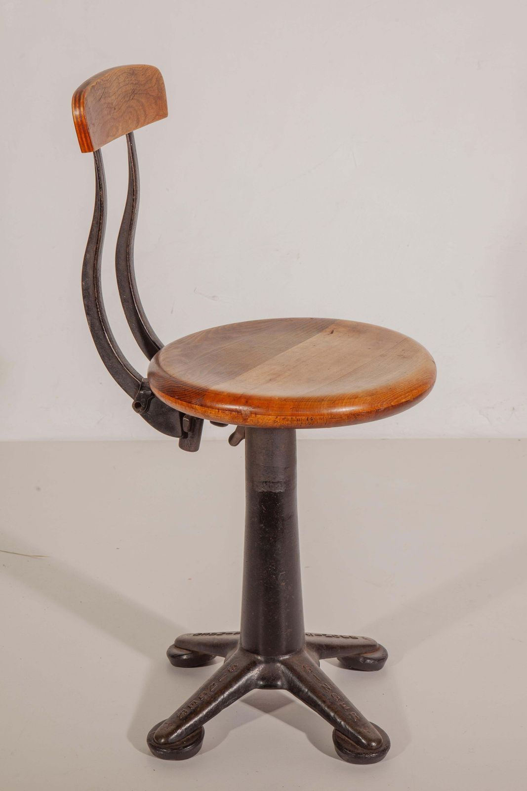 Antique Set Of Six Industrial Singer Sewing Adjustable Chairs, Stools, 1920s photo furniture