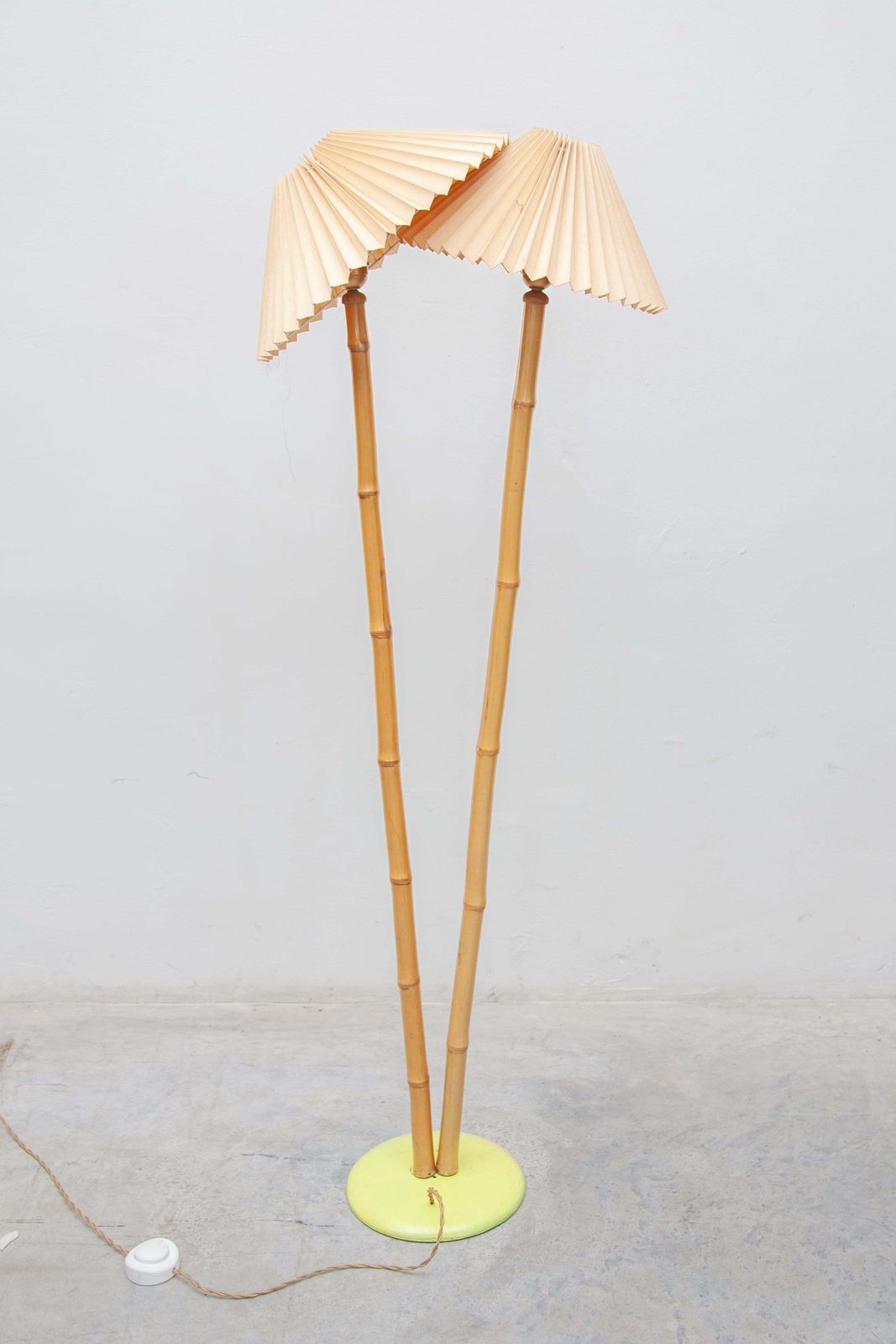 A 1950's French Bamboo Floor Lamp photo 2411.0