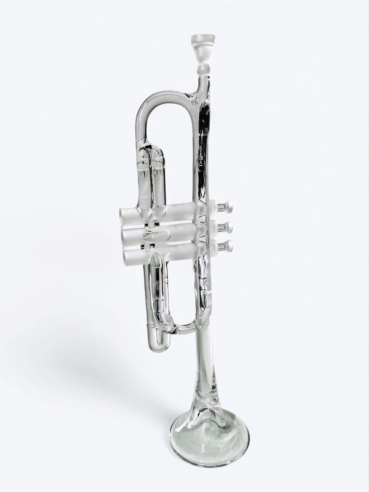 Crystal Glass Trumpet By Royales De Champagne, France