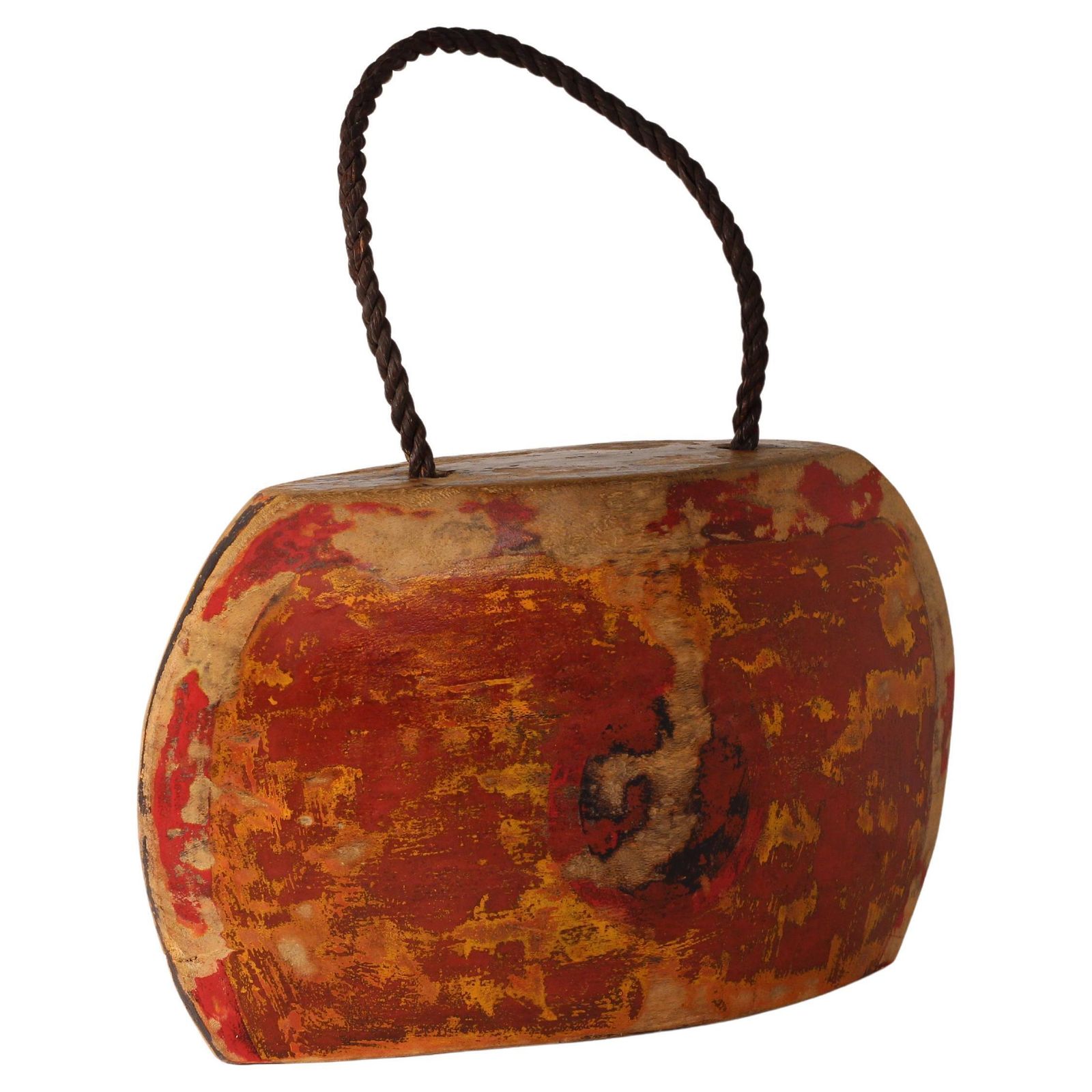 Indonesian Painted Buffalo, Cow Bell Decorative Folk Art Sculpture, Wall Art photo buy