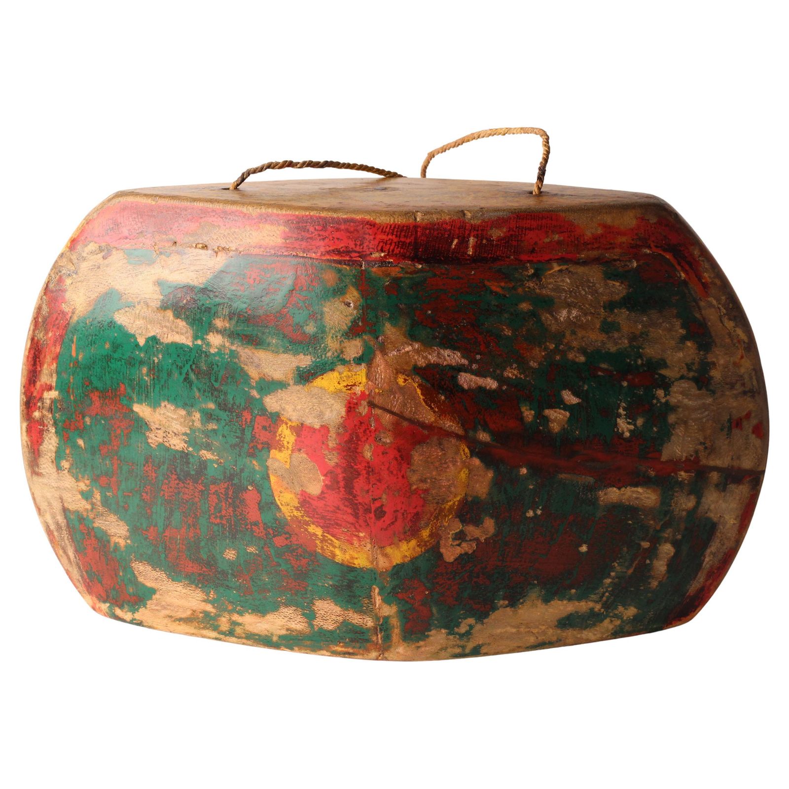 photo for sale Indonesian Painted Buffalo, Cow Bell Decorative Folk Art Sculpture, Wall Art
