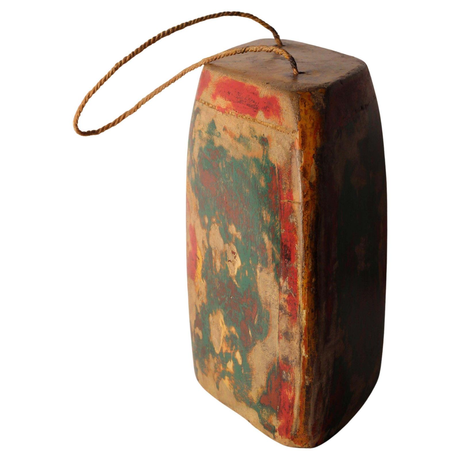 photo vinterior Indonesian Painted Buffalo, Cow Bell Decorative Folk Art Sculpture, Wall Art