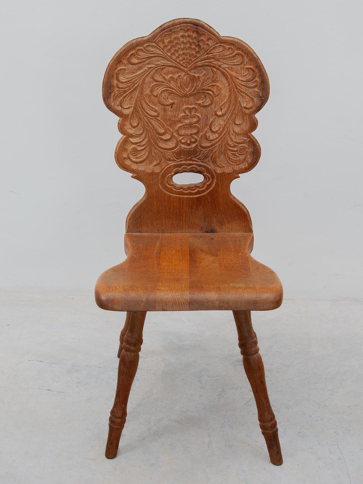 A Brutalist Folk Art Alpine Set Of Four Chairs, France, 1930s photo 2442.0