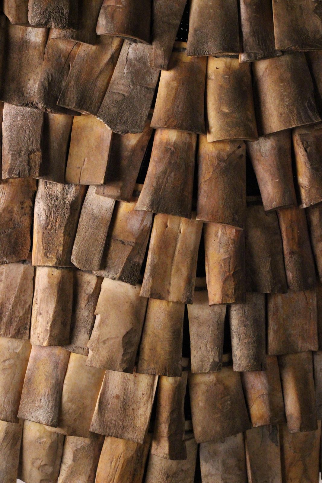 photo vintage Indonesian Wild Boar Hunting Vest, Carved Bone Armour, Lombok, Mid 20th Cent