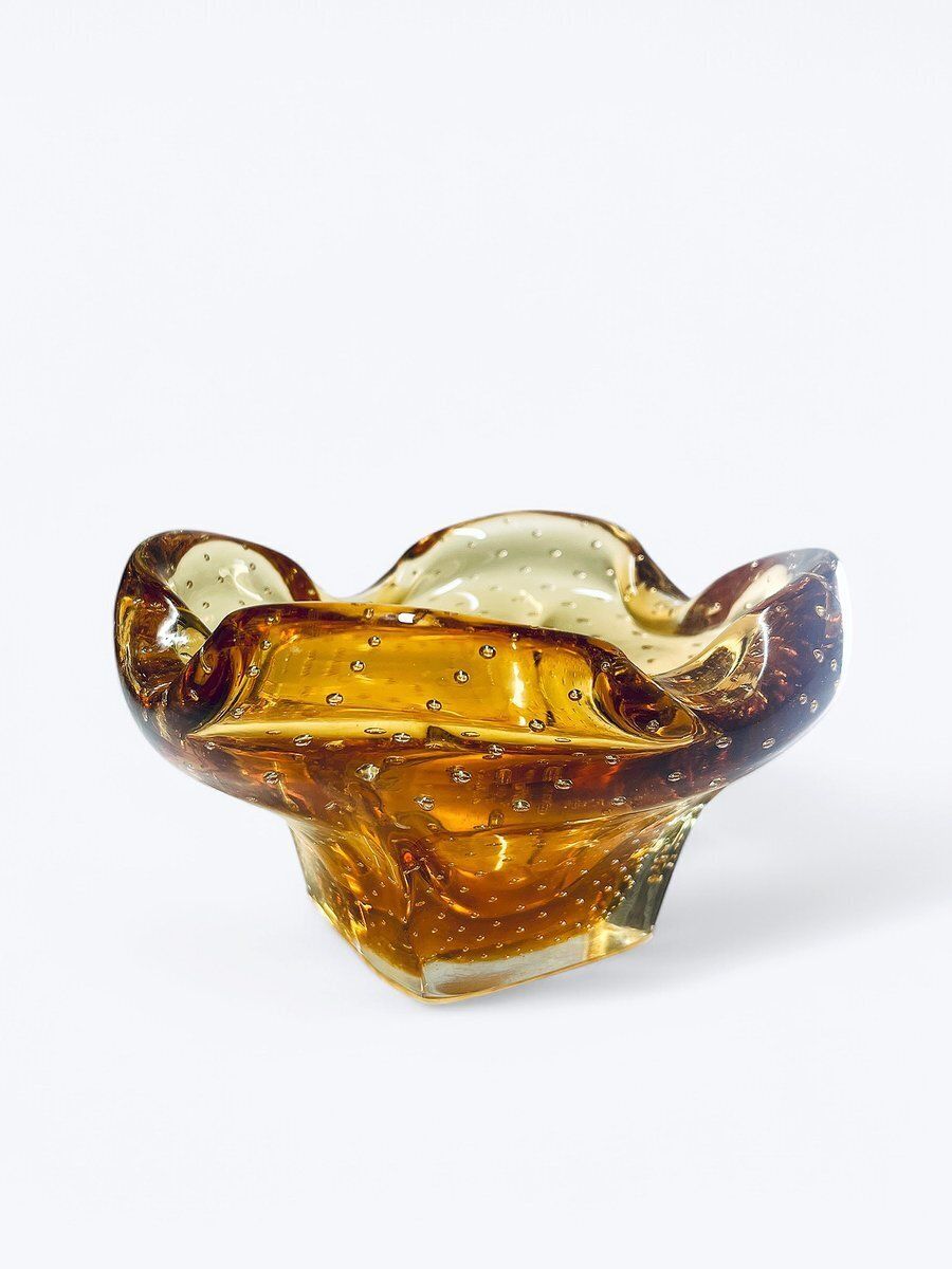 Murano Glass Bowl Bullicante By Carlo Scarpa, Italy, 1970s