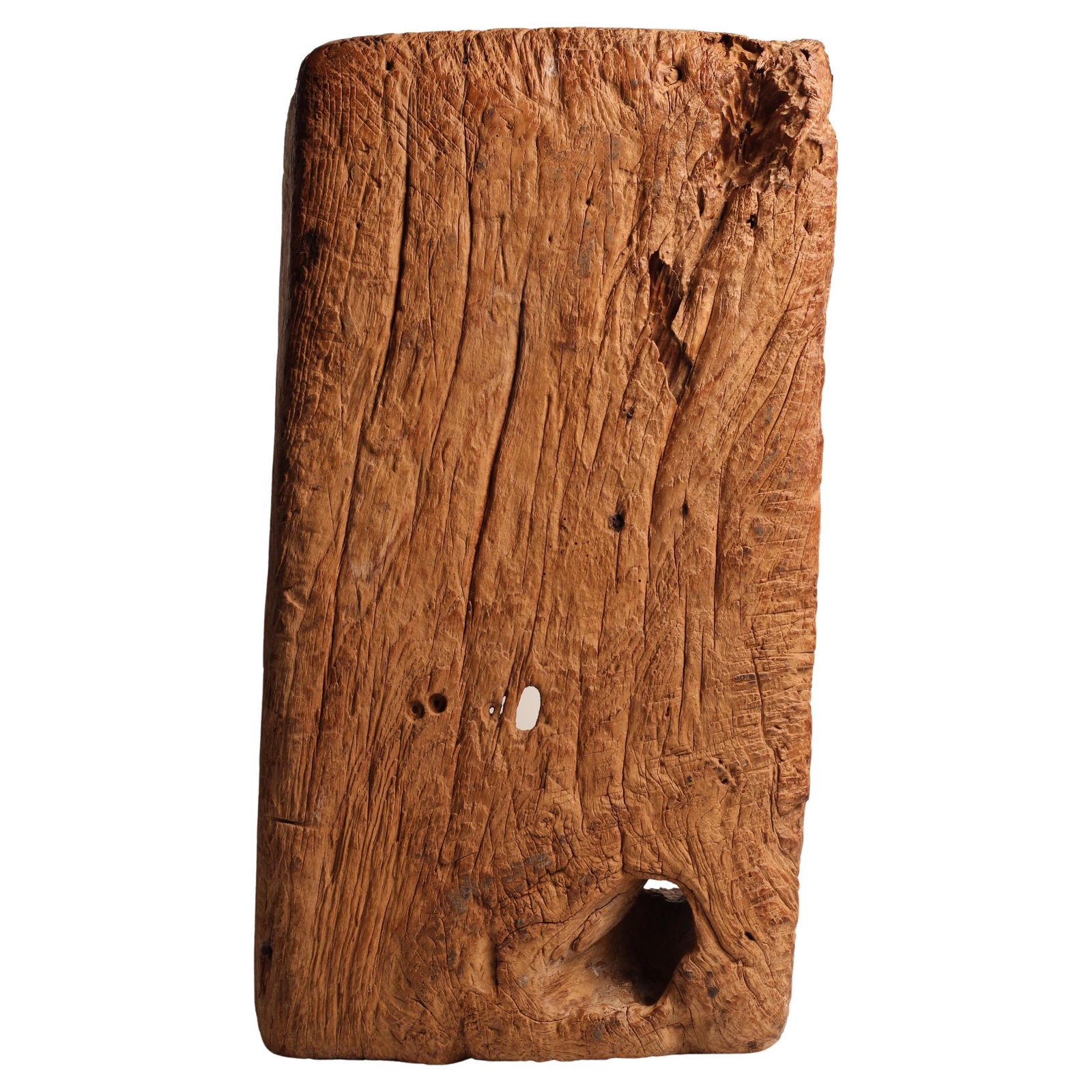 Wabi Sabi Primitive Wooden Trough – Hand Carved Lombok Vessel photo for sale