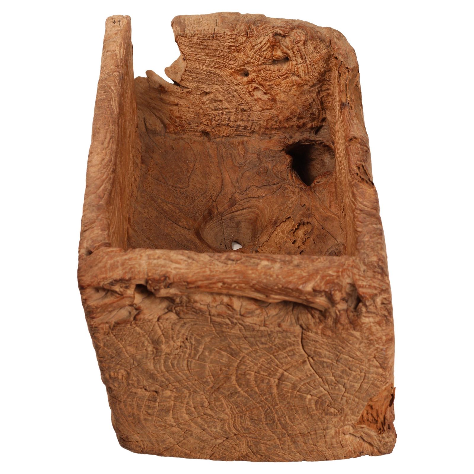Wabi Sabi Primitive Wooden Trough – Hand Carved Lombok Vessel photo 1223.0