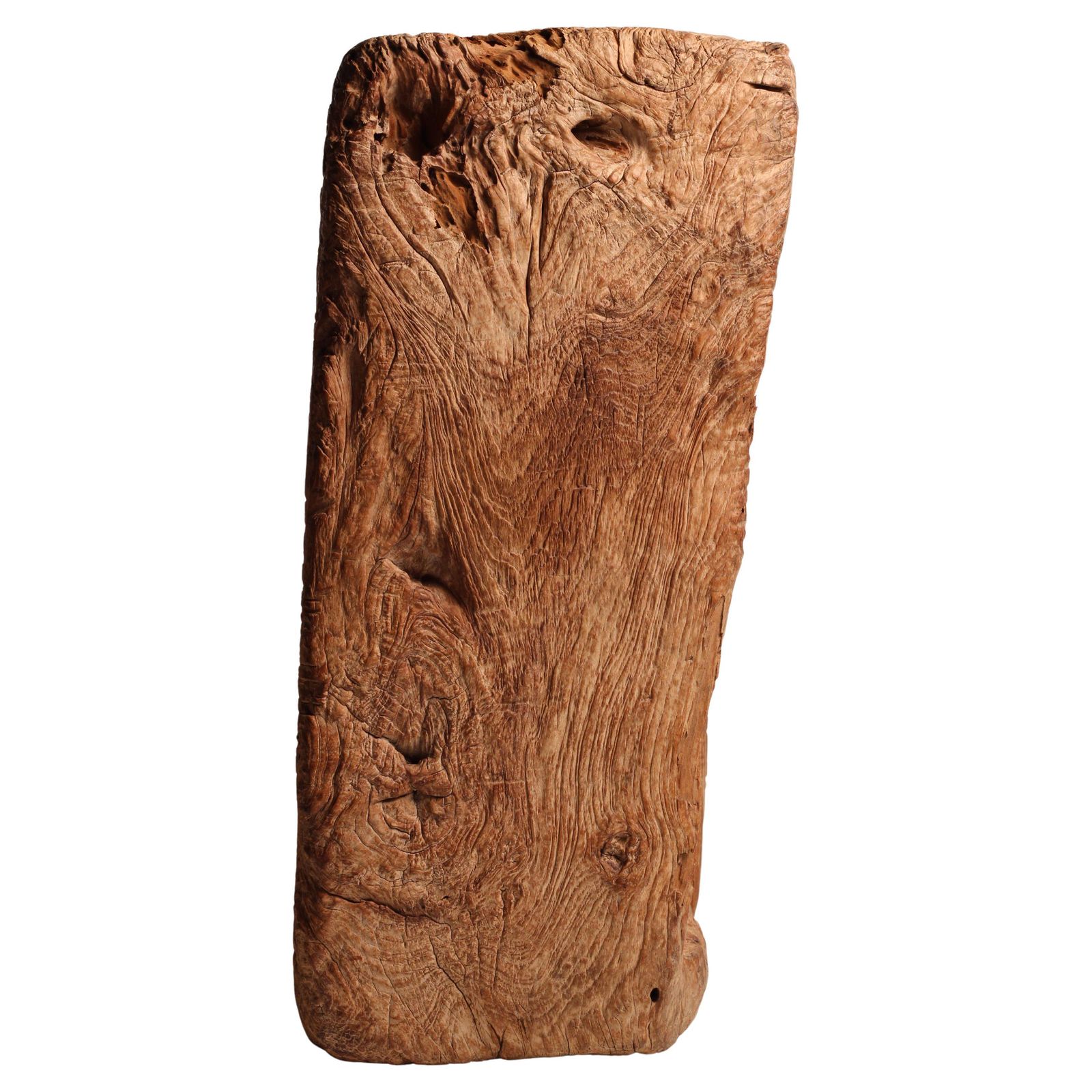1223.0 Wabi Sabi Primitive Wooden Trough – Hand Carved Lombok Vessel photo