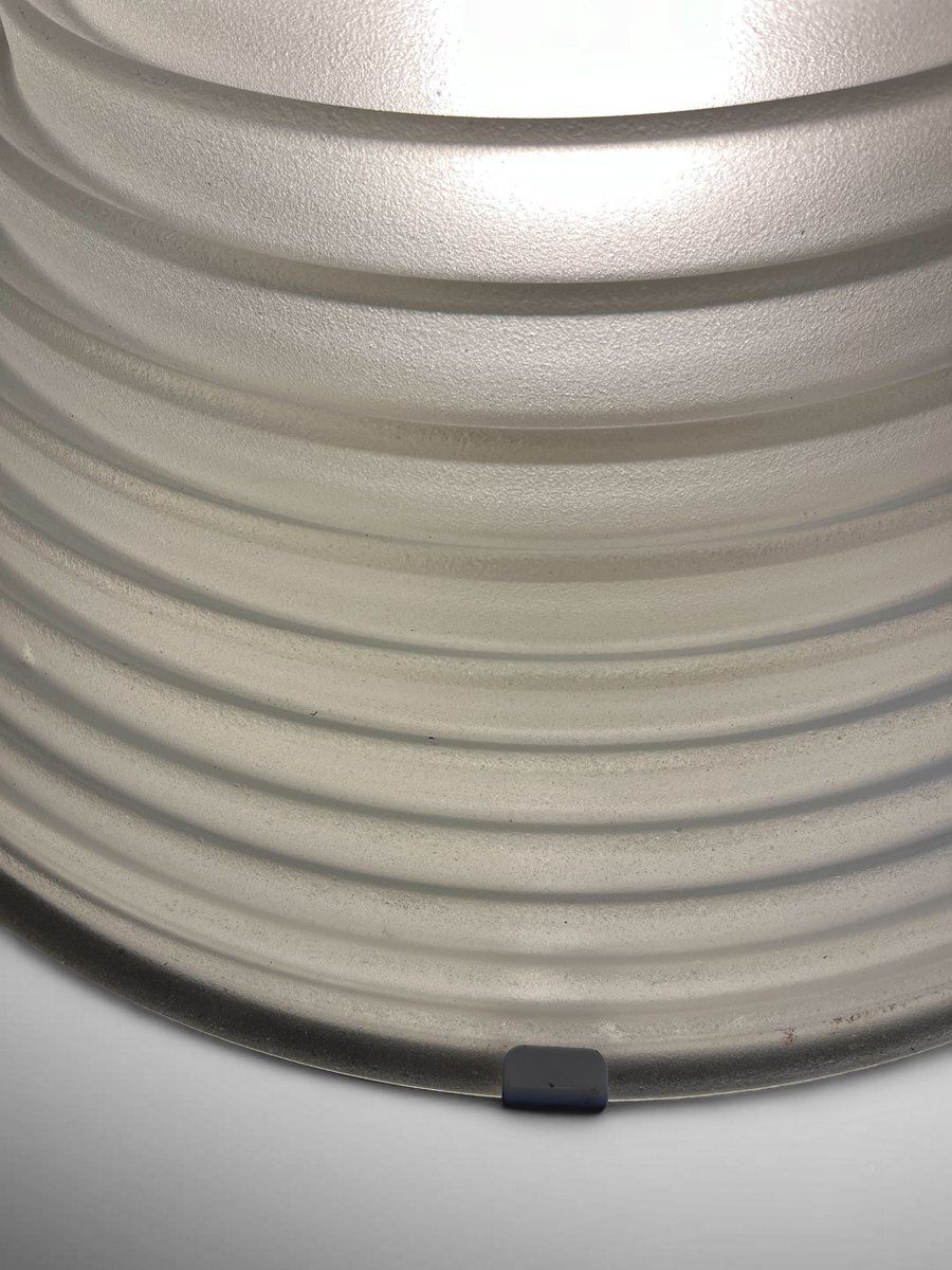 Glass Egina Ceiling Lamp By Angelo Mangiarotti For Artemide, Italy photo vinterior