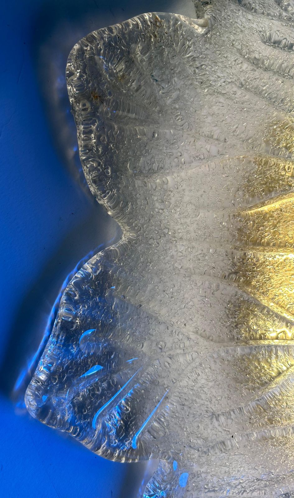 Ice Queen, Murano Glass Ceiling Light And Pair Of Sconces, 1980's photo Lighting